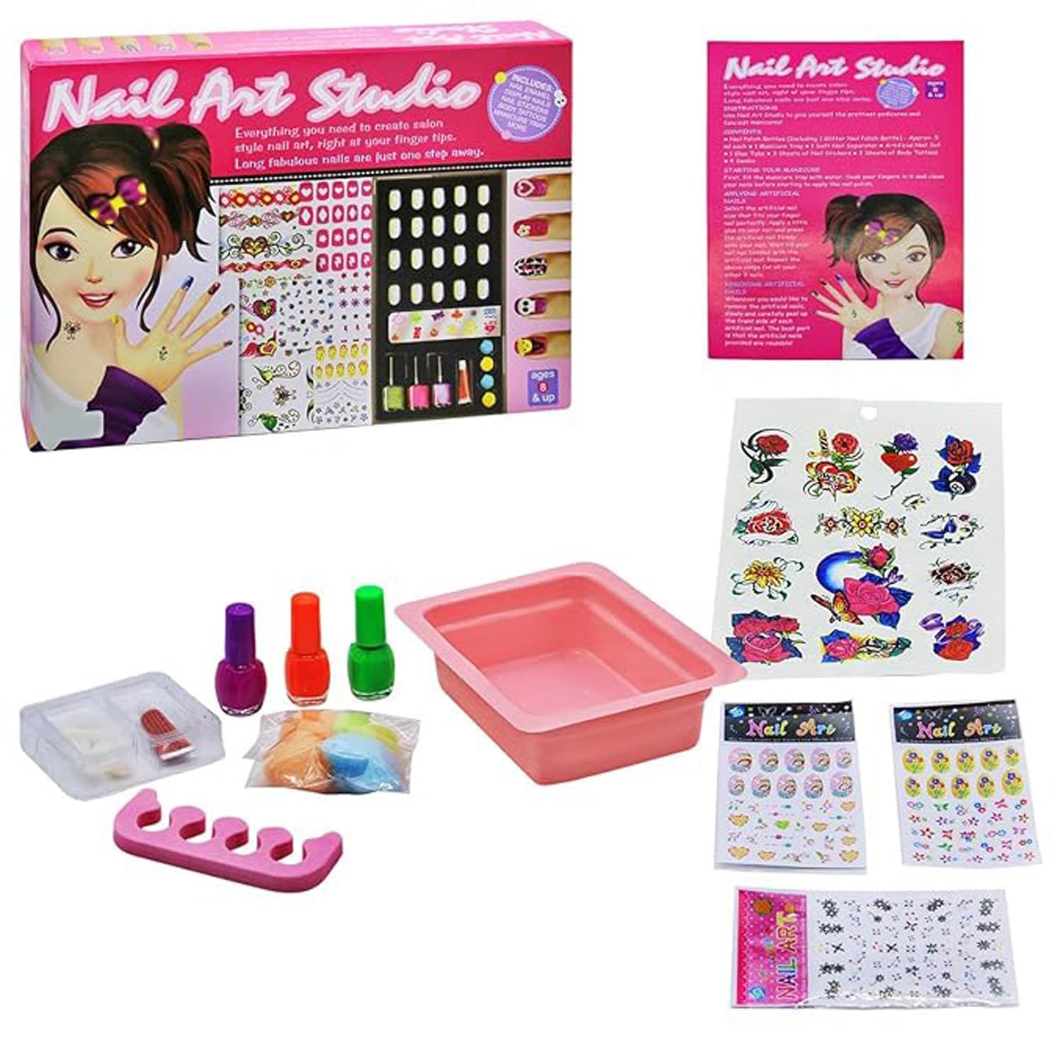 Nail Art Studio – Creative Nail Polish Kit for Girls