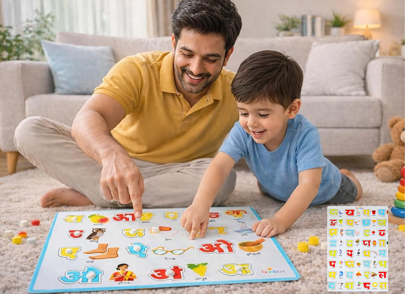 Hindi Alphabet Master Qluebox Combo (Set of 2)