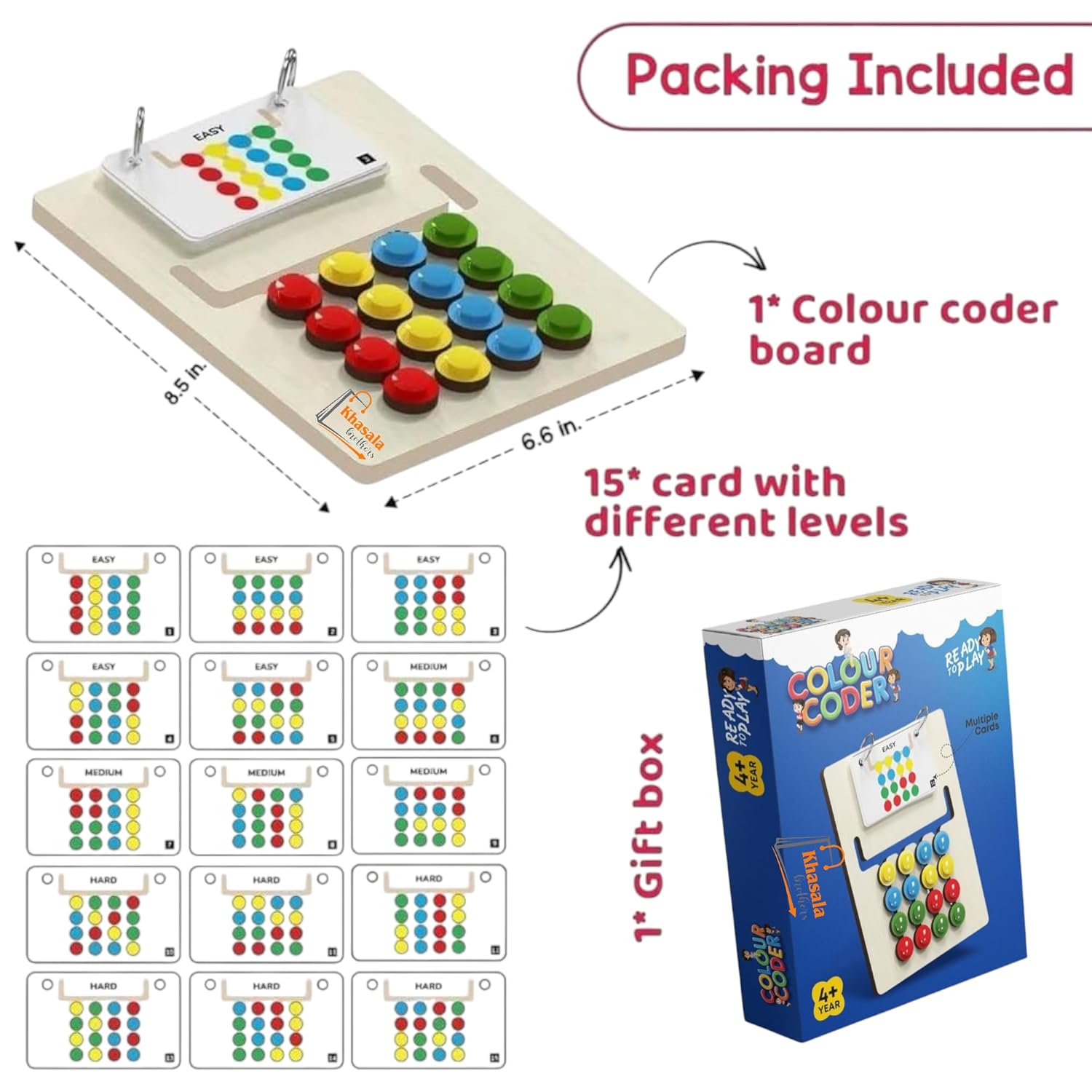  Slide Puzzle Color & Pattern  Brain Teasers Logic Game