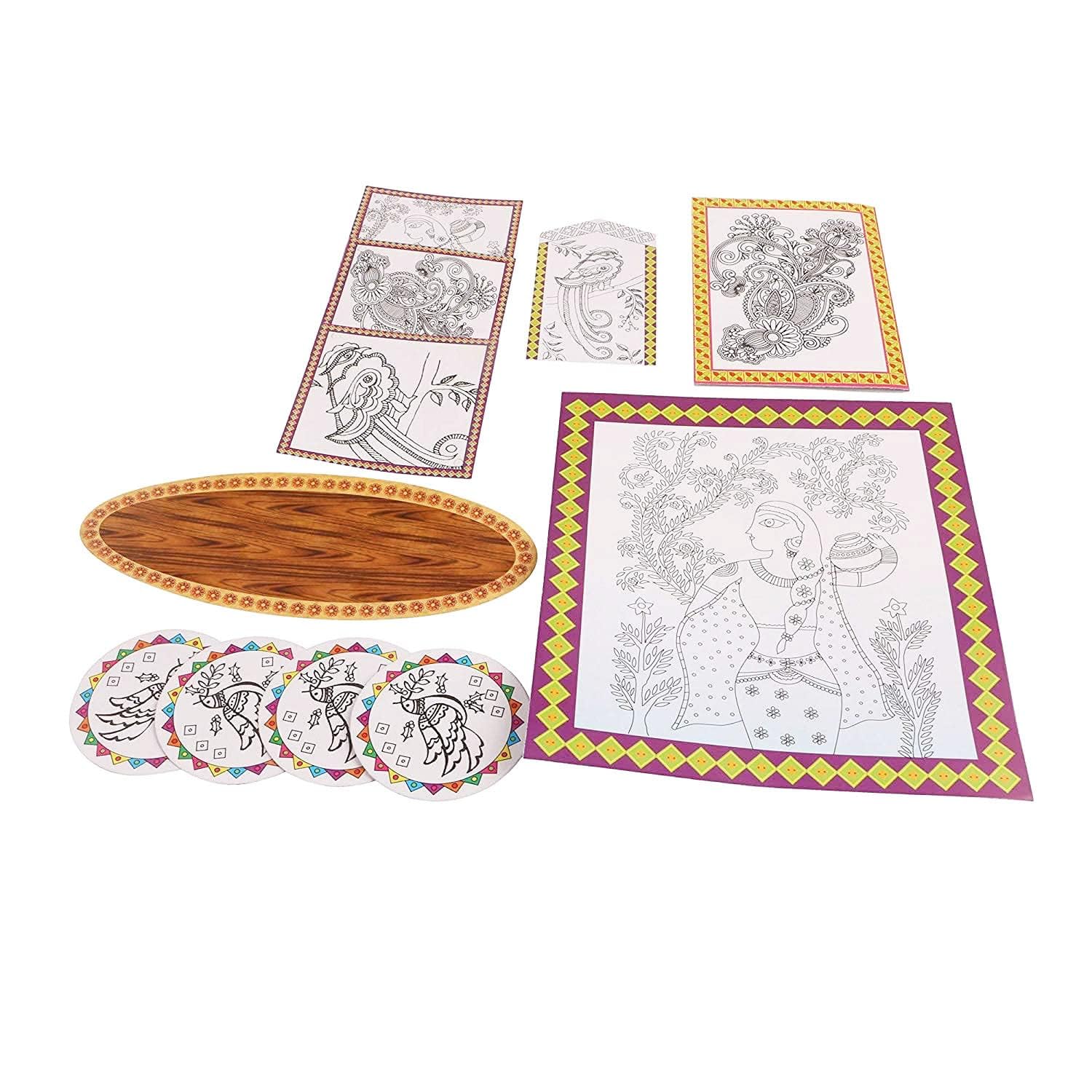 Madhubani Art DIY Wall Craft Kit|Kids and Adults Art Activities