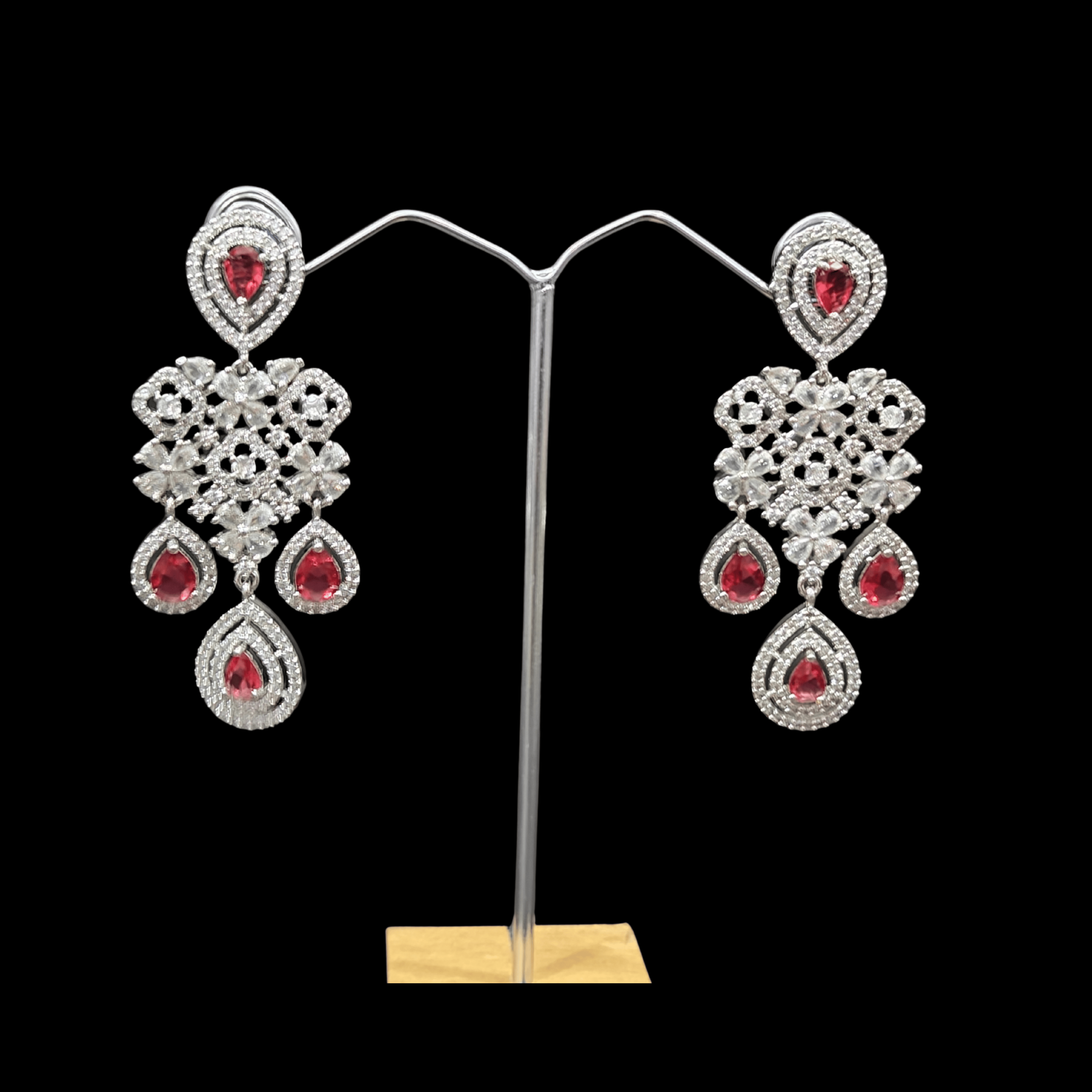 Silver Plated AD Kundan Necklace – Elegant Fusion Jewellery (1027)