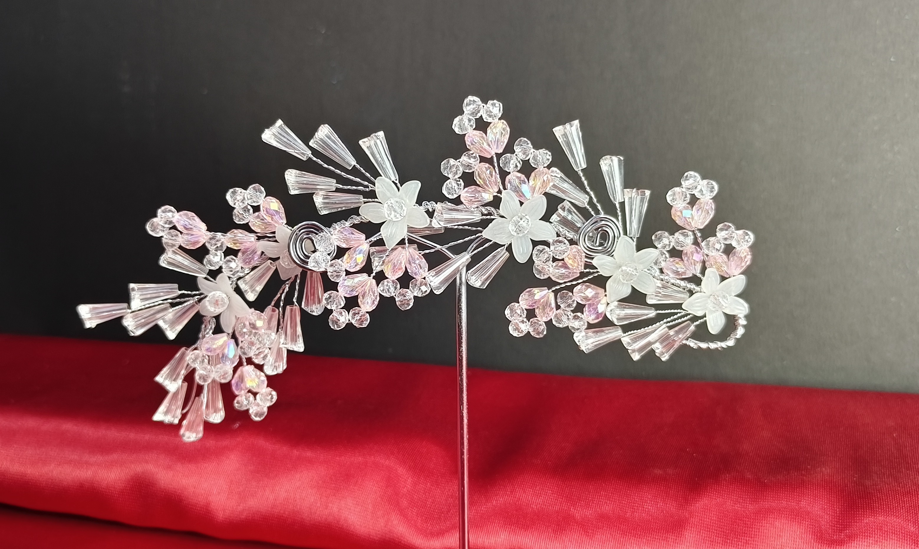 Sparkling Crystal Hair Vine for Bridal Look | Silver Hair Accessory for Wedding | Juda Decoration Gajra for Women