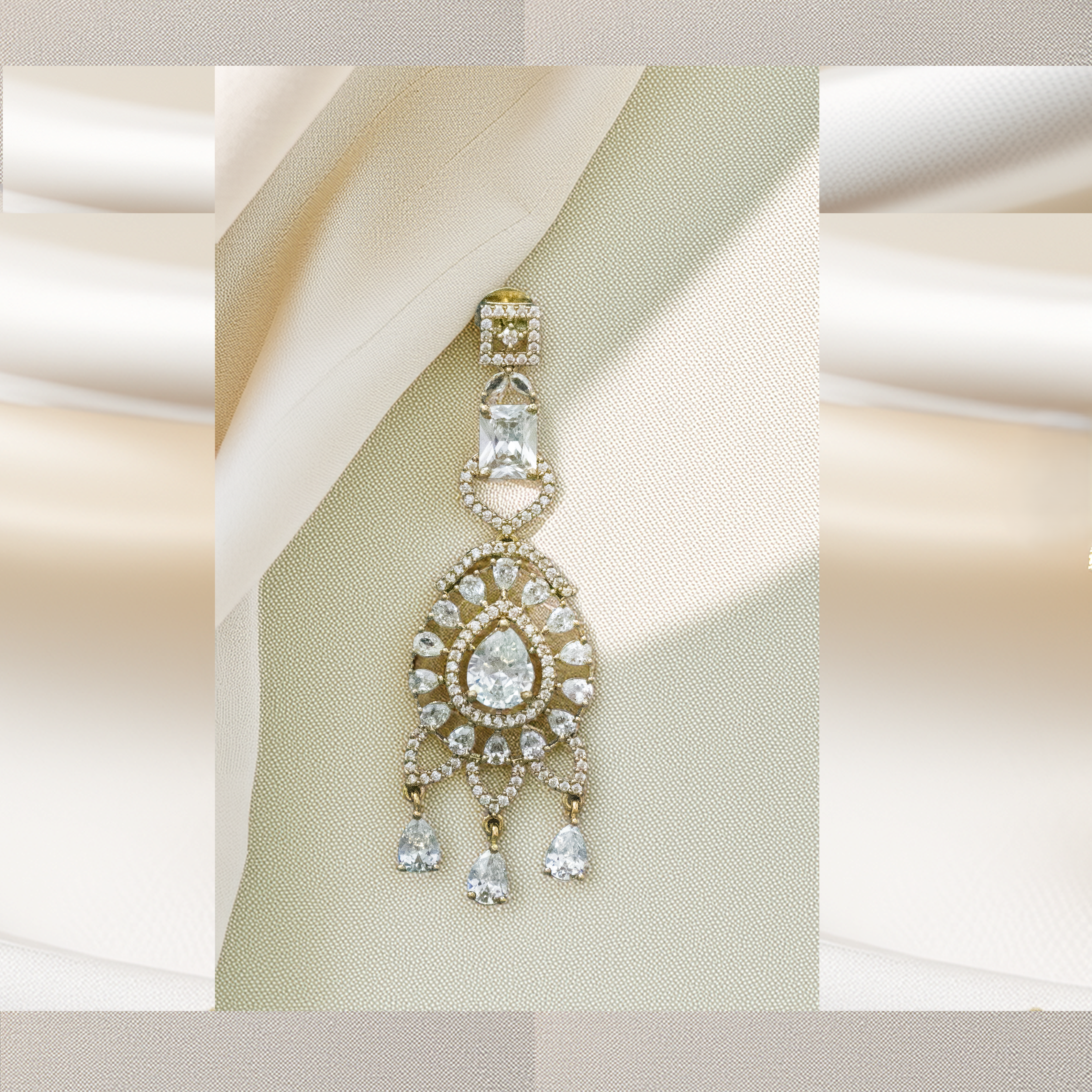 Buy Brass AD Necklace Set Online – Premium Look, Budget Price (1009)