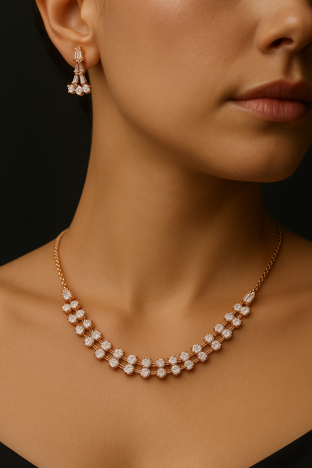 AD Necklace Set – Timeless Elegance for Every Woman (1064)