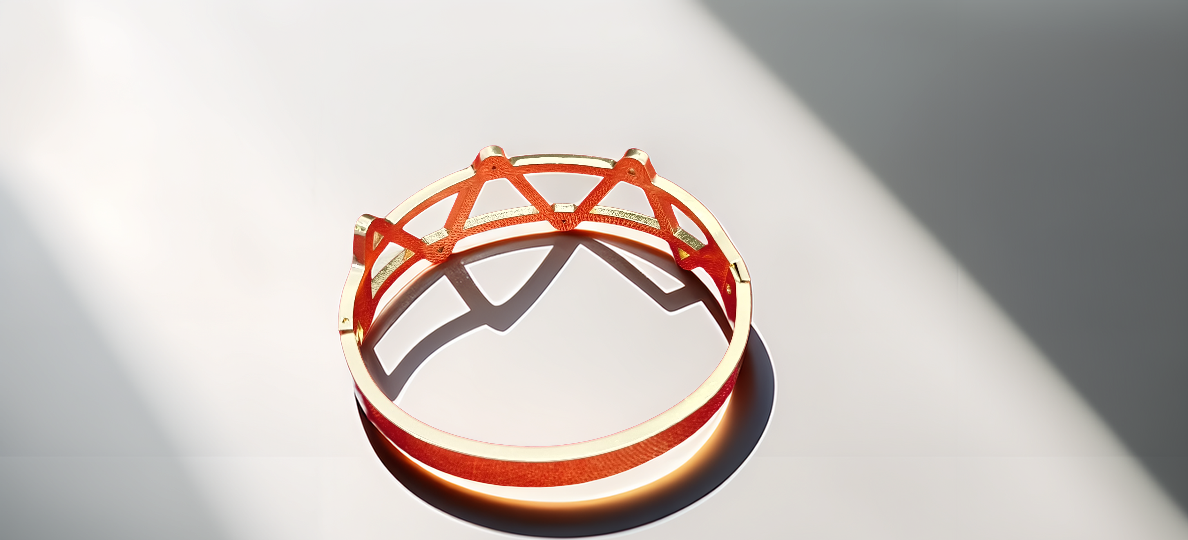 Elegant Zigzag Golden Bracelet (1054)