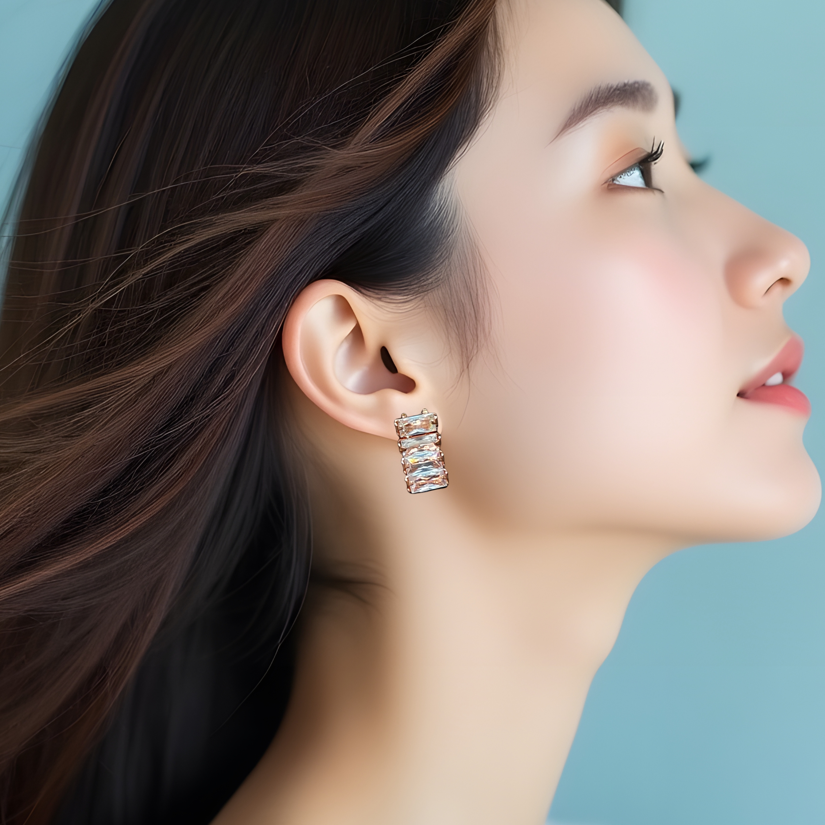 Golden Polish AD Necklace Set – Real Diamond Lookalike (1065)