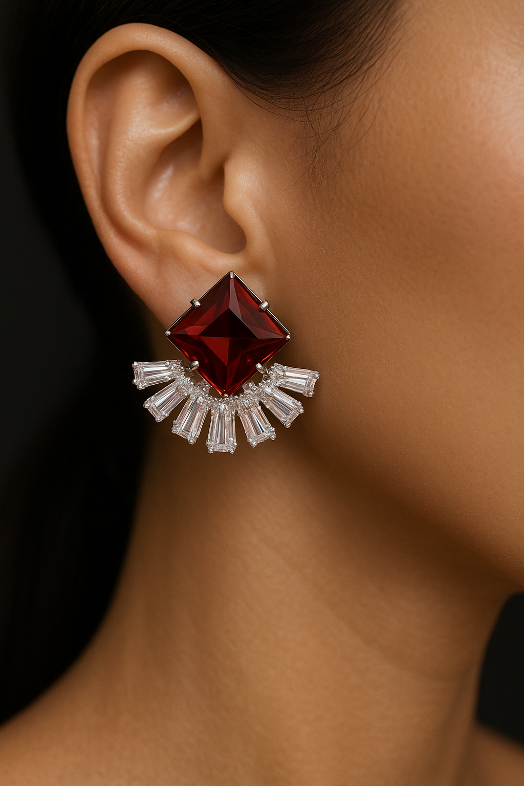 Elegant & Trendy AD Earrings – The Perfect Statement Piece