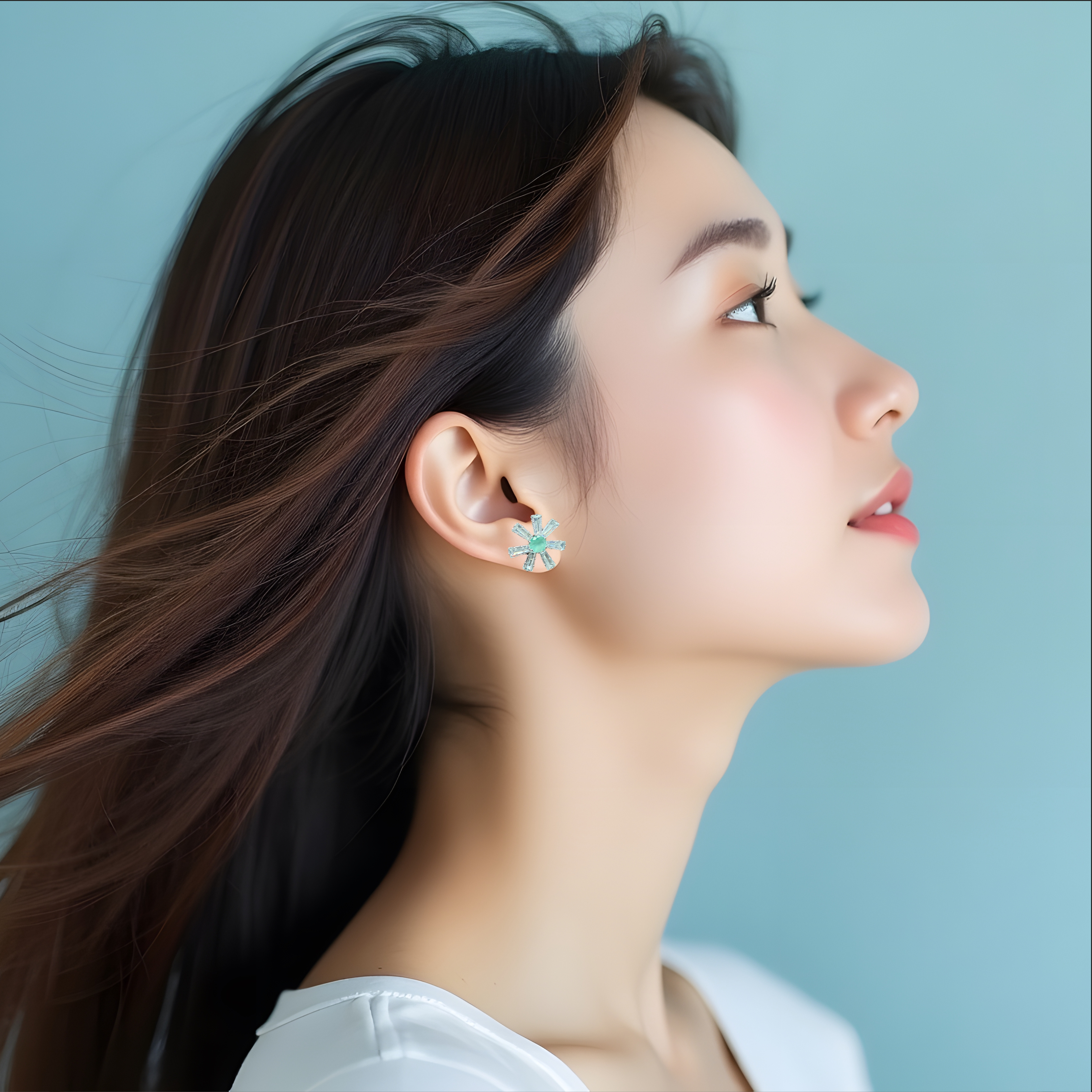 American Diamond Silver Necklace Set – Shine Without the Cost (1060)