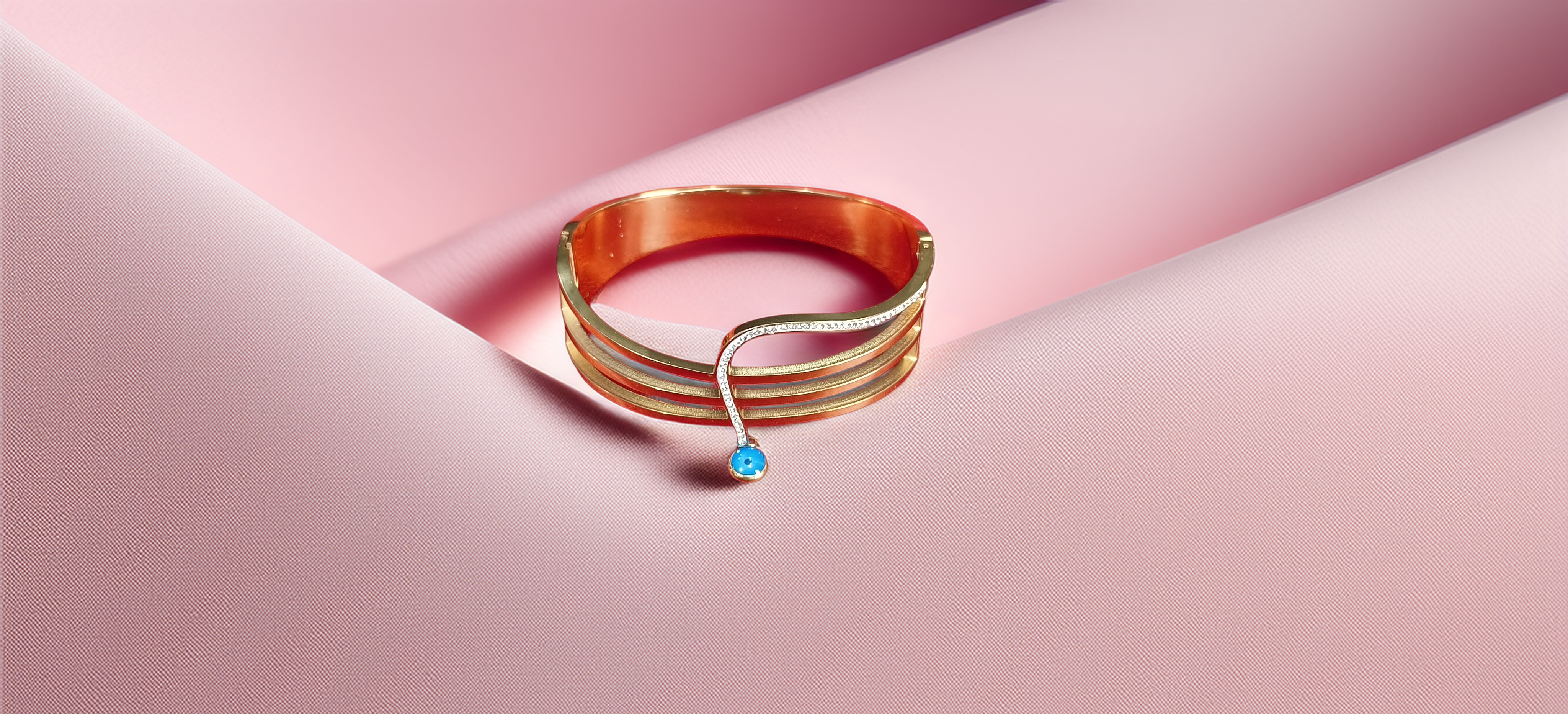 Elegant Gold Cuff Bracelet (1058)