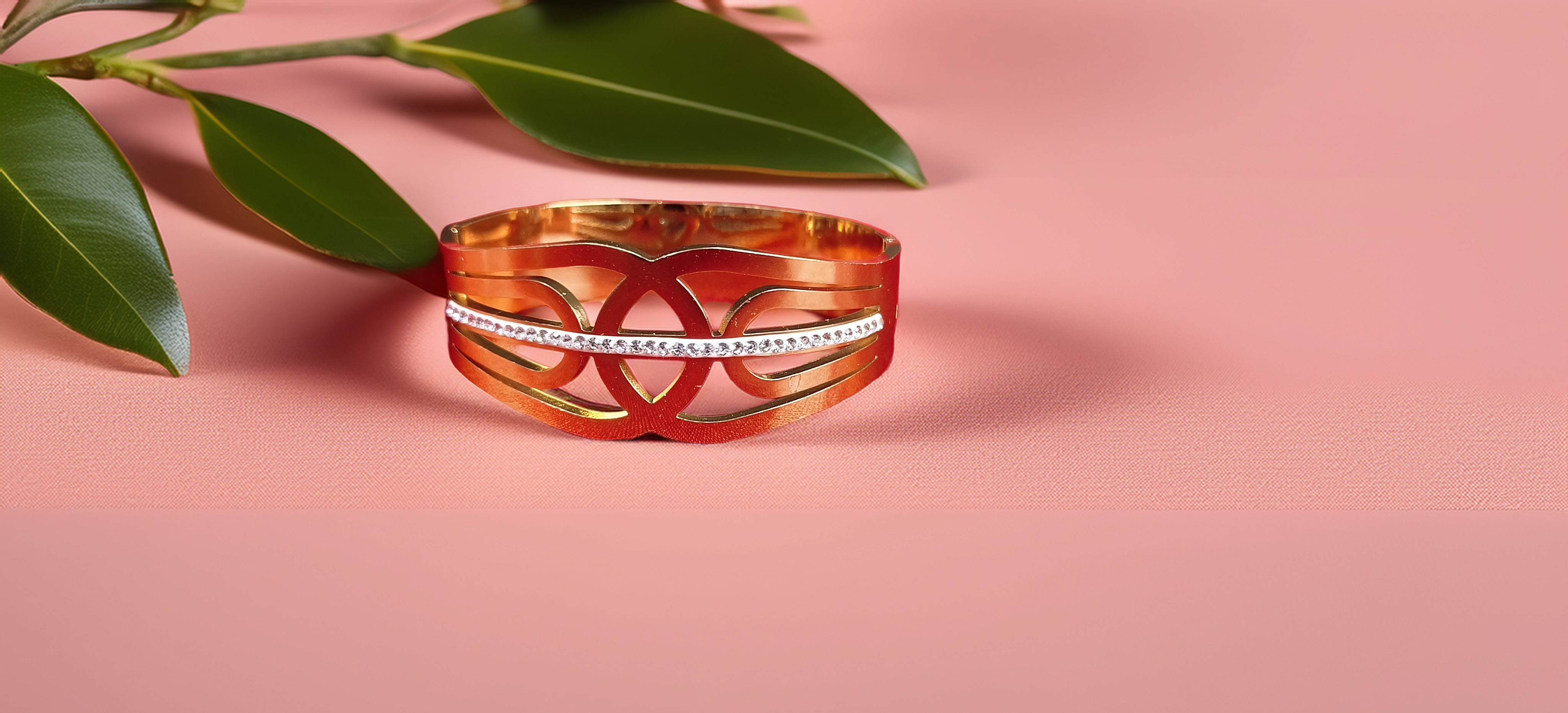 Party Wear Golden Bracelet (1054)