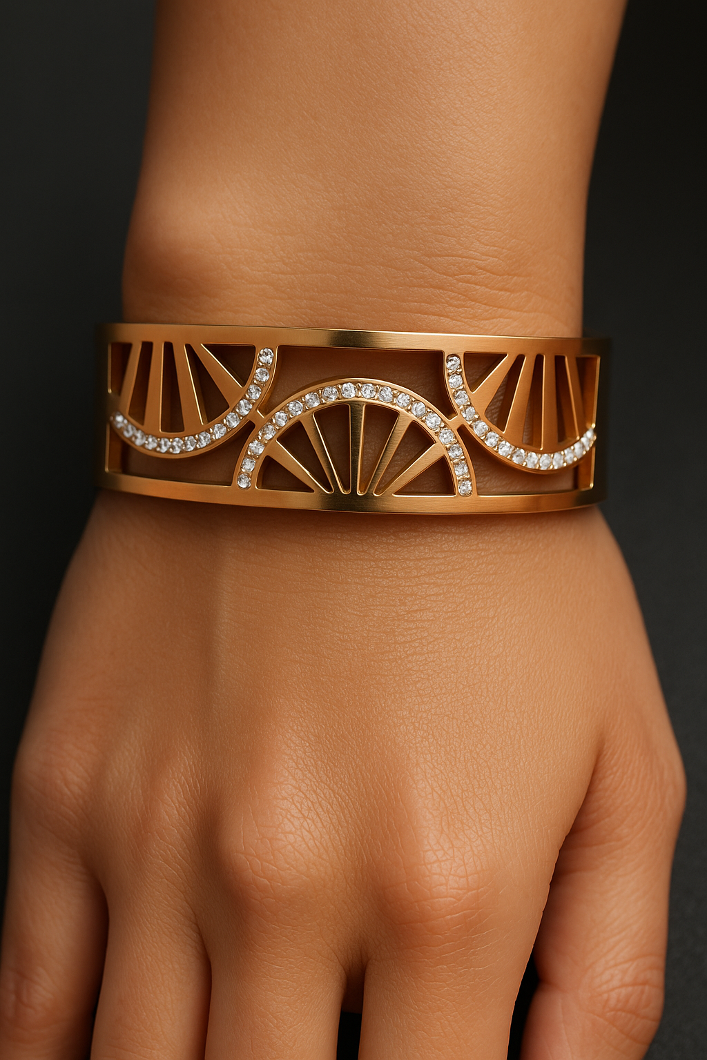 Stylish Golden Party Wear Bracelet (1054)