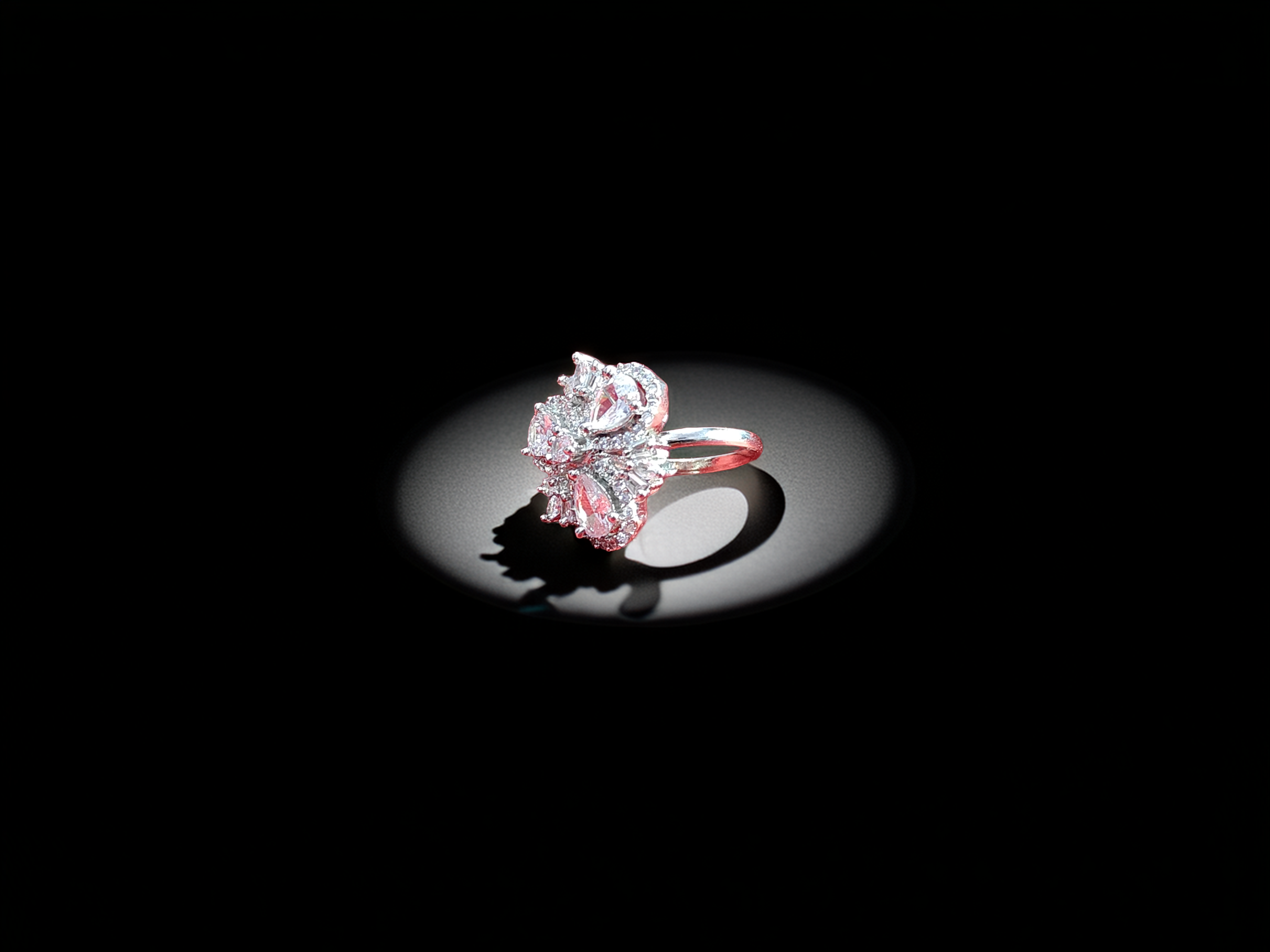 Elegant Diamond Cluster Ring (1036)