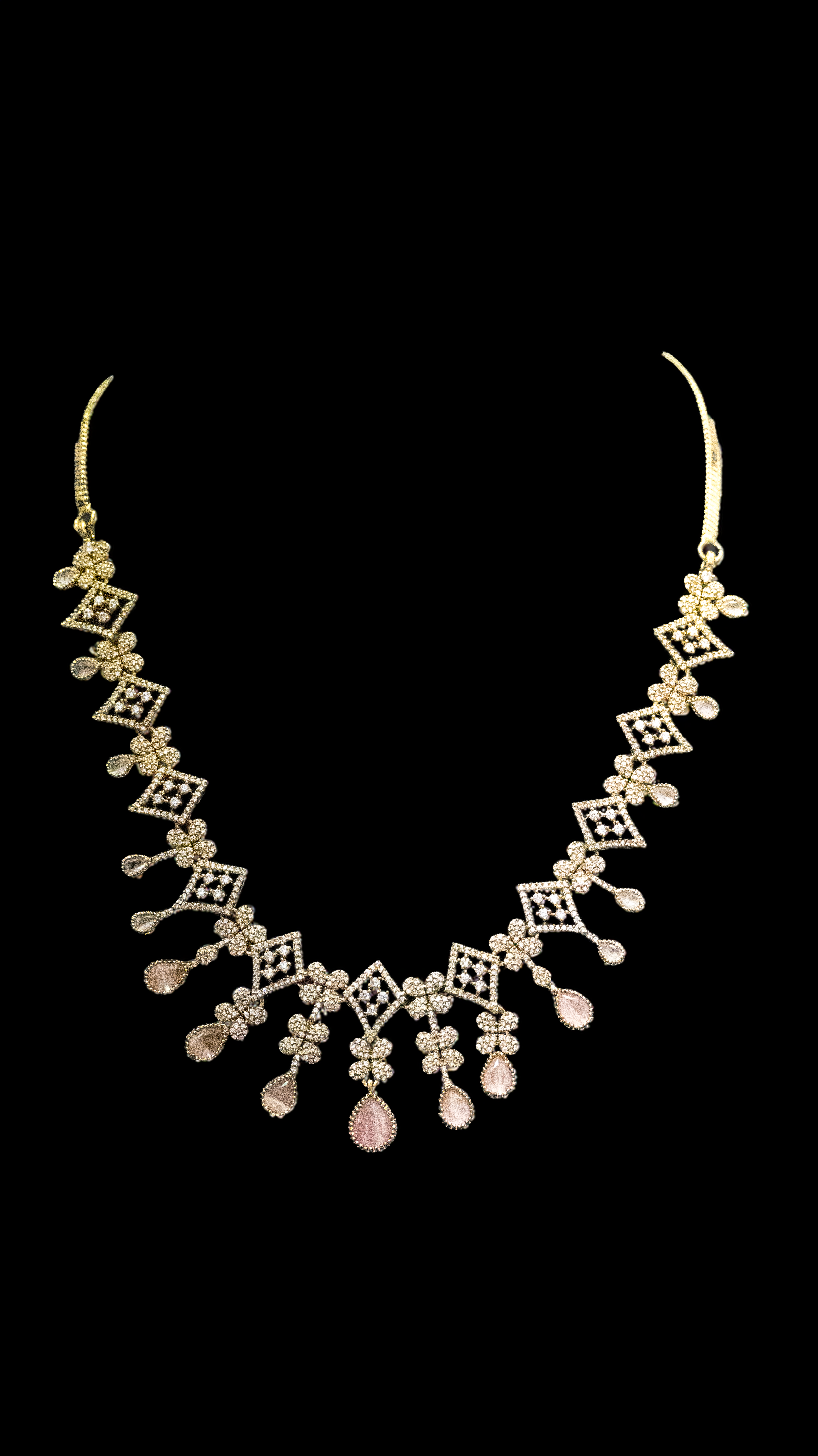 Premium Brass AD Necklace Set for Gifting – Elegant & Affordable (1031)