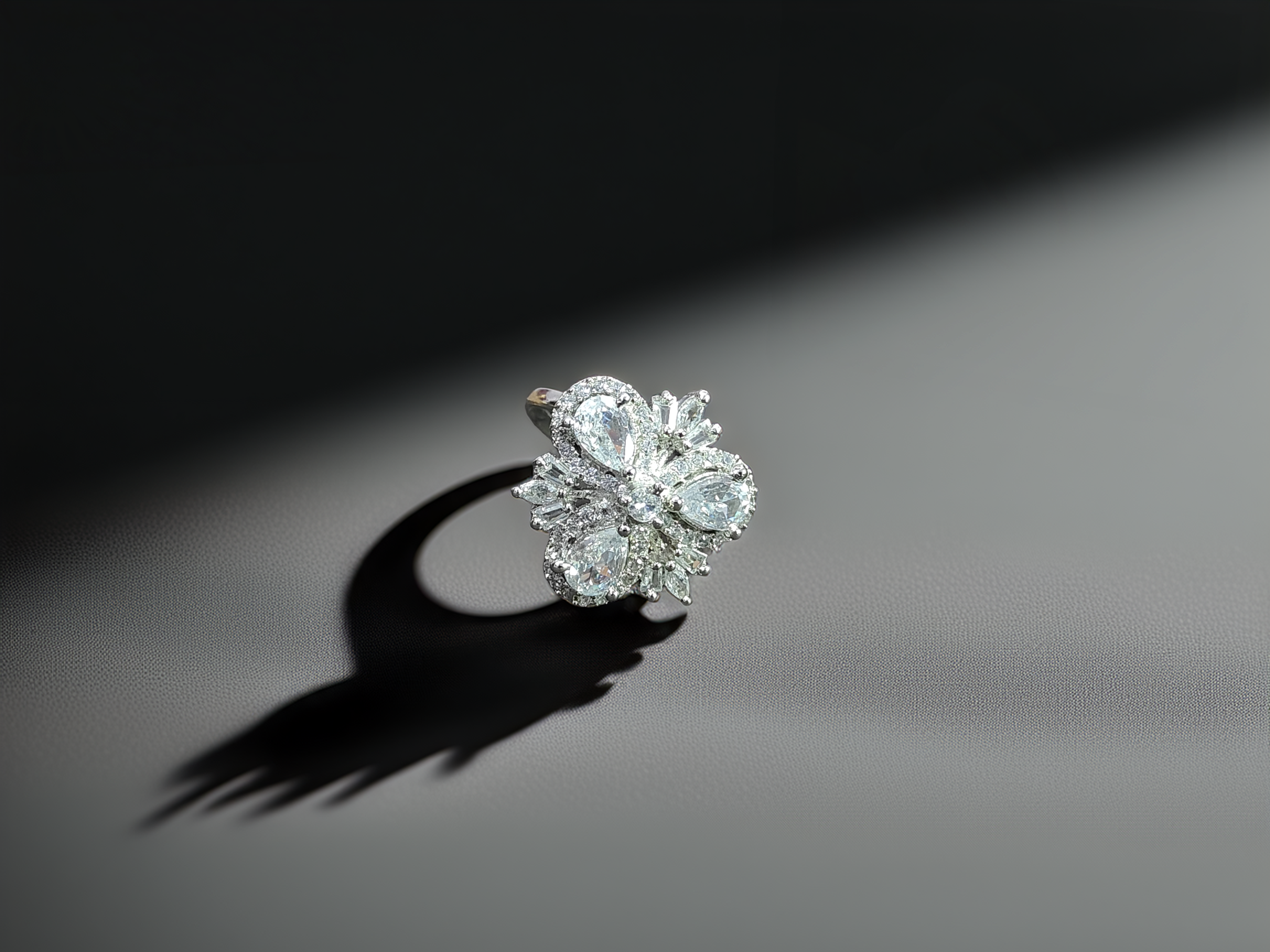 Elegant Diamond Cluster Ring (1036)
