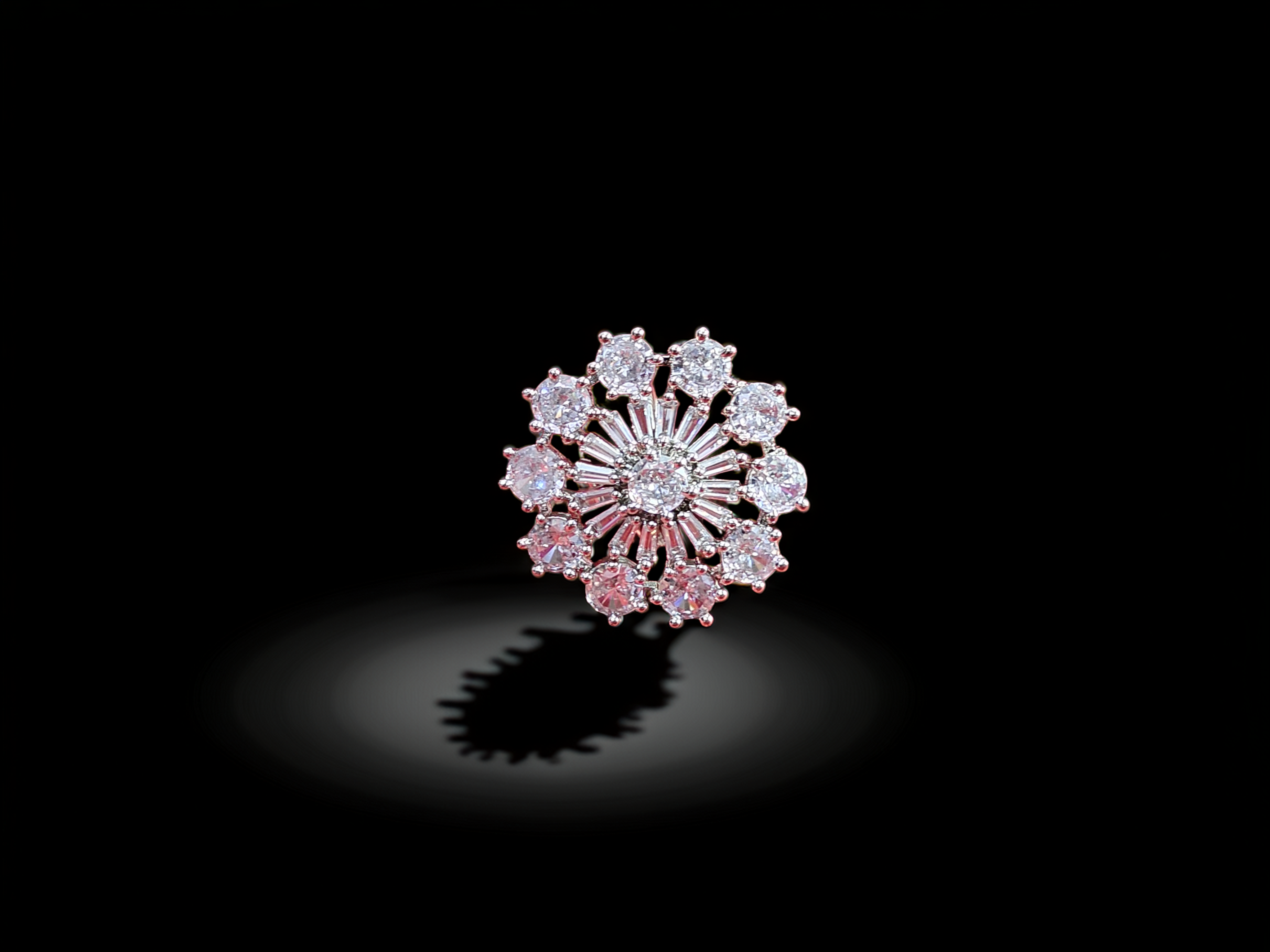 Budget-Friendly Adjustable AD Ring in Silver | Trendy Look (1043)