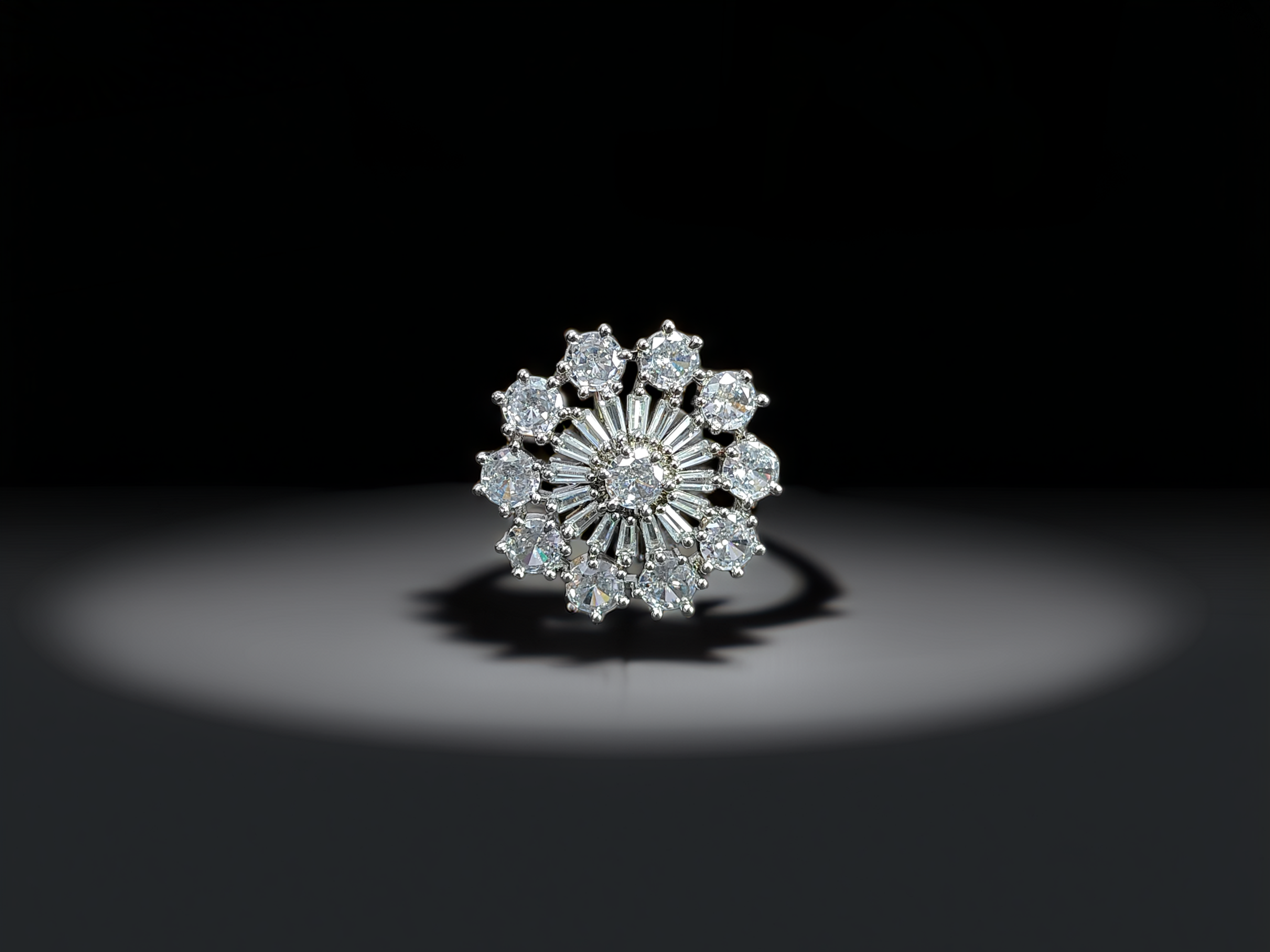 Budget-Friendly Adjustable AD Ring in Silver | Trendy Look (1043)