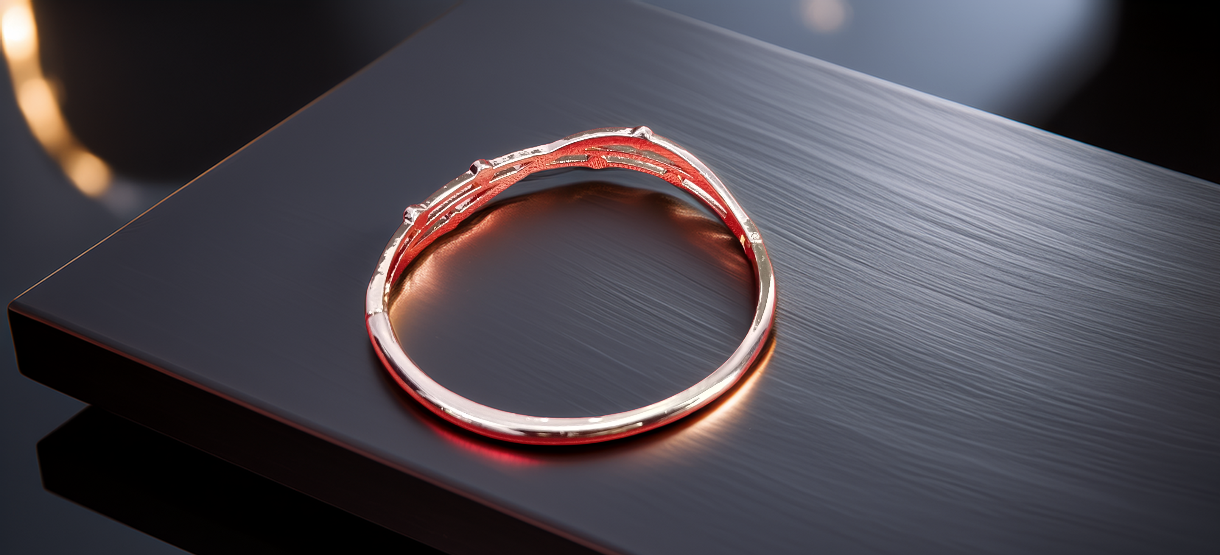 Elegant Rose Gold American Diamond Bracelet (1057)