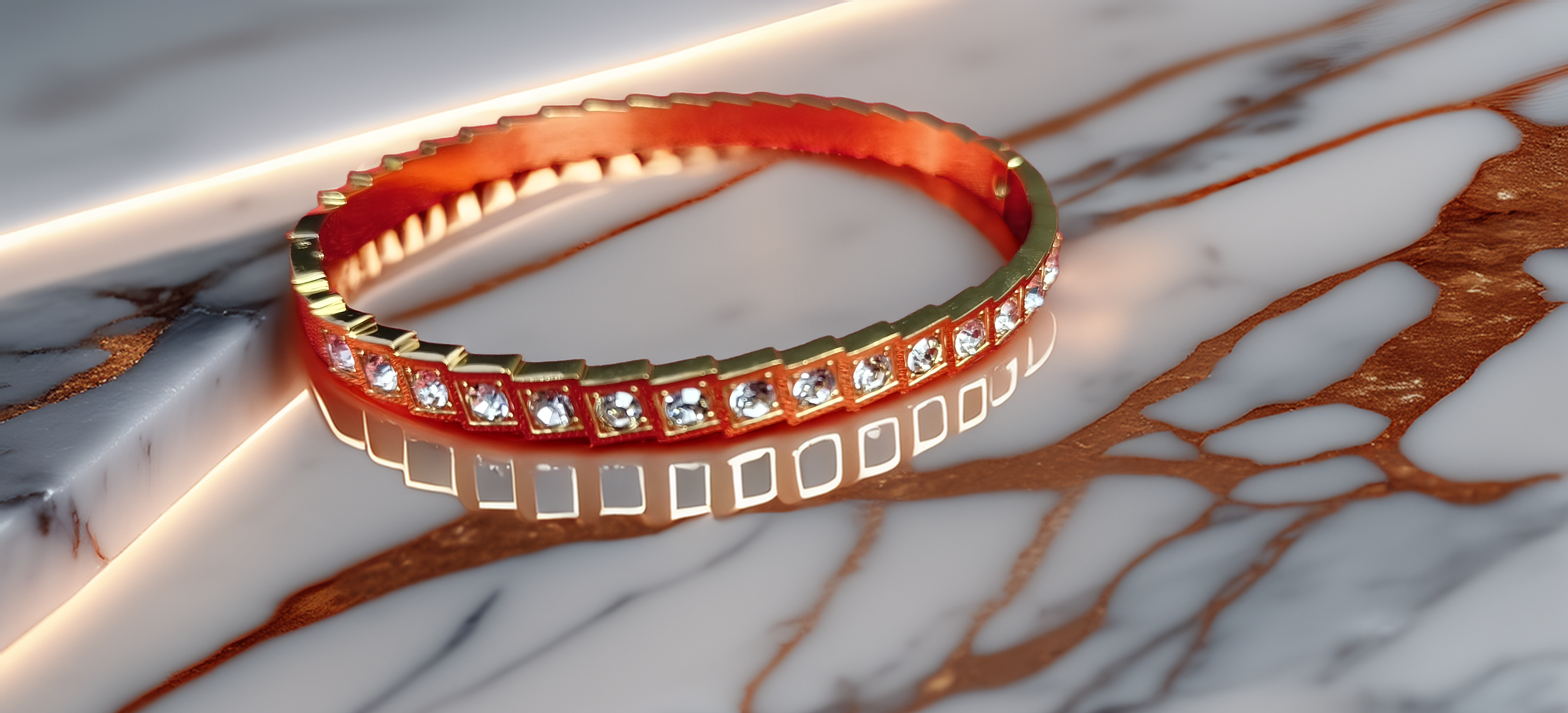 Elegant Diamond Studded Bracelet (1051)