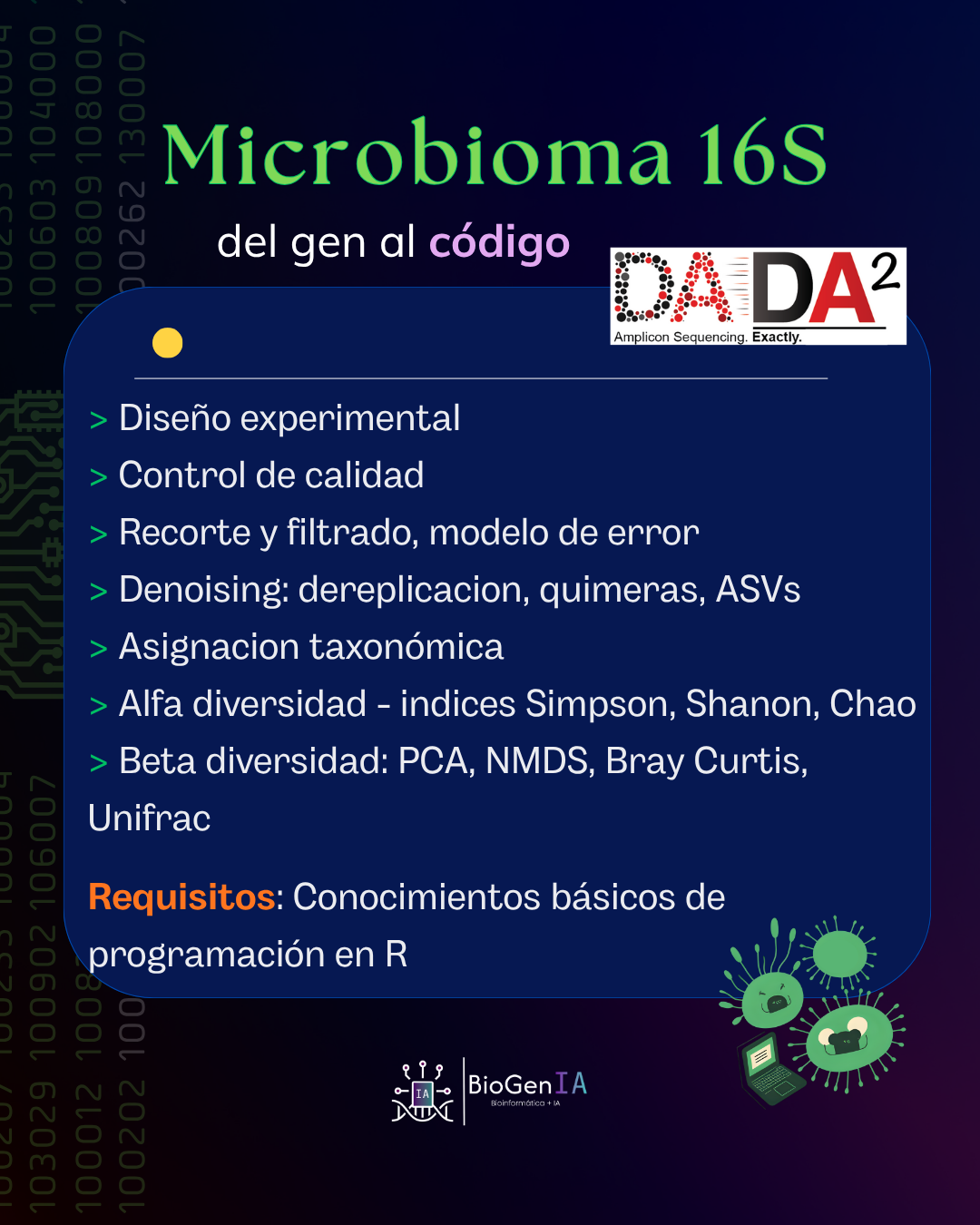 GRABACIÓN: Microbioma 16S