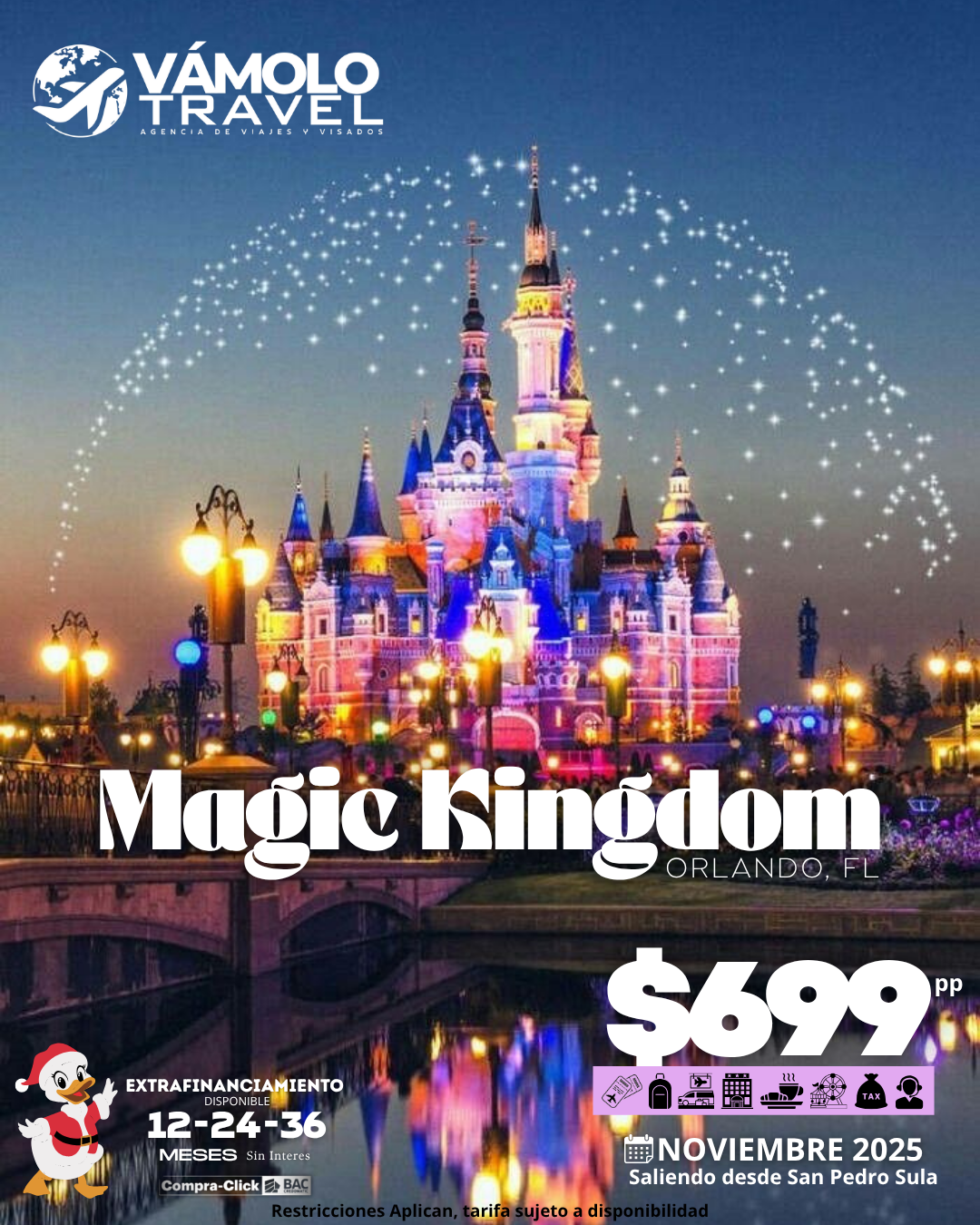 Paquete Disney 1 Parque