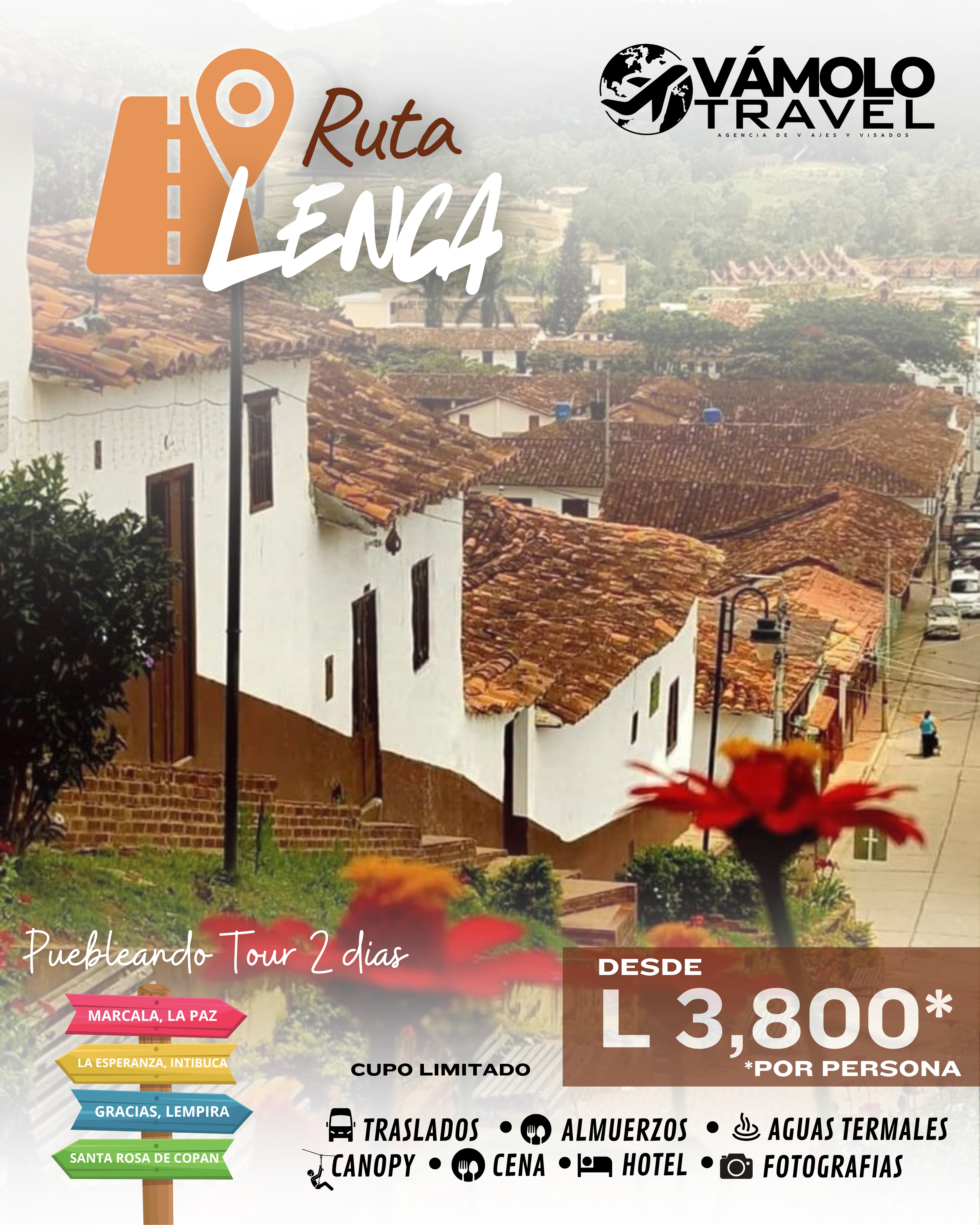 Tour Ruta Lenca (Marcala, Intibuca, Gracias, Santa Rosa de Copan) 2 días