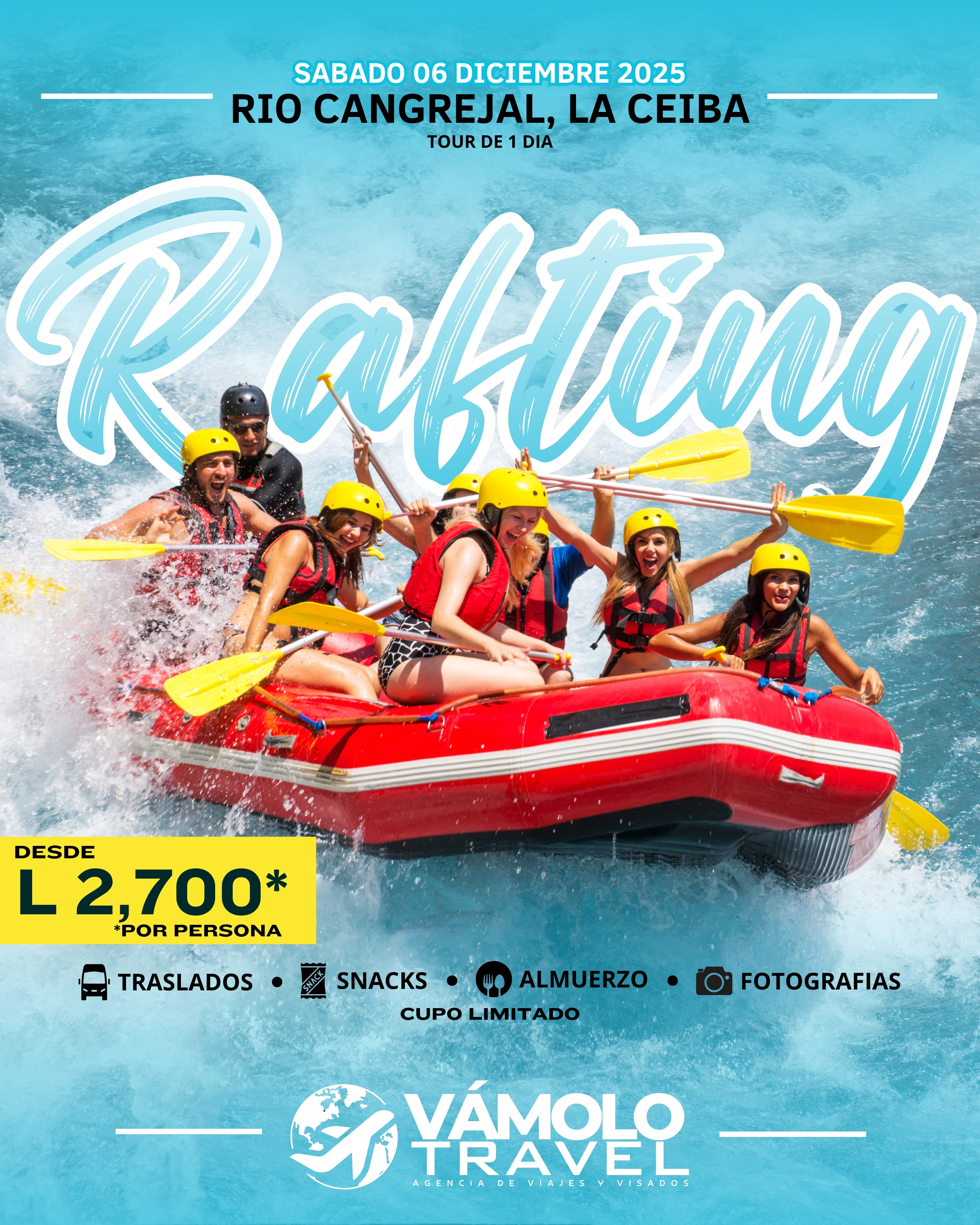 Rafting en Rio Cangrejal - La Ceiba y Paseo al Parque Nacional Pico Bonito