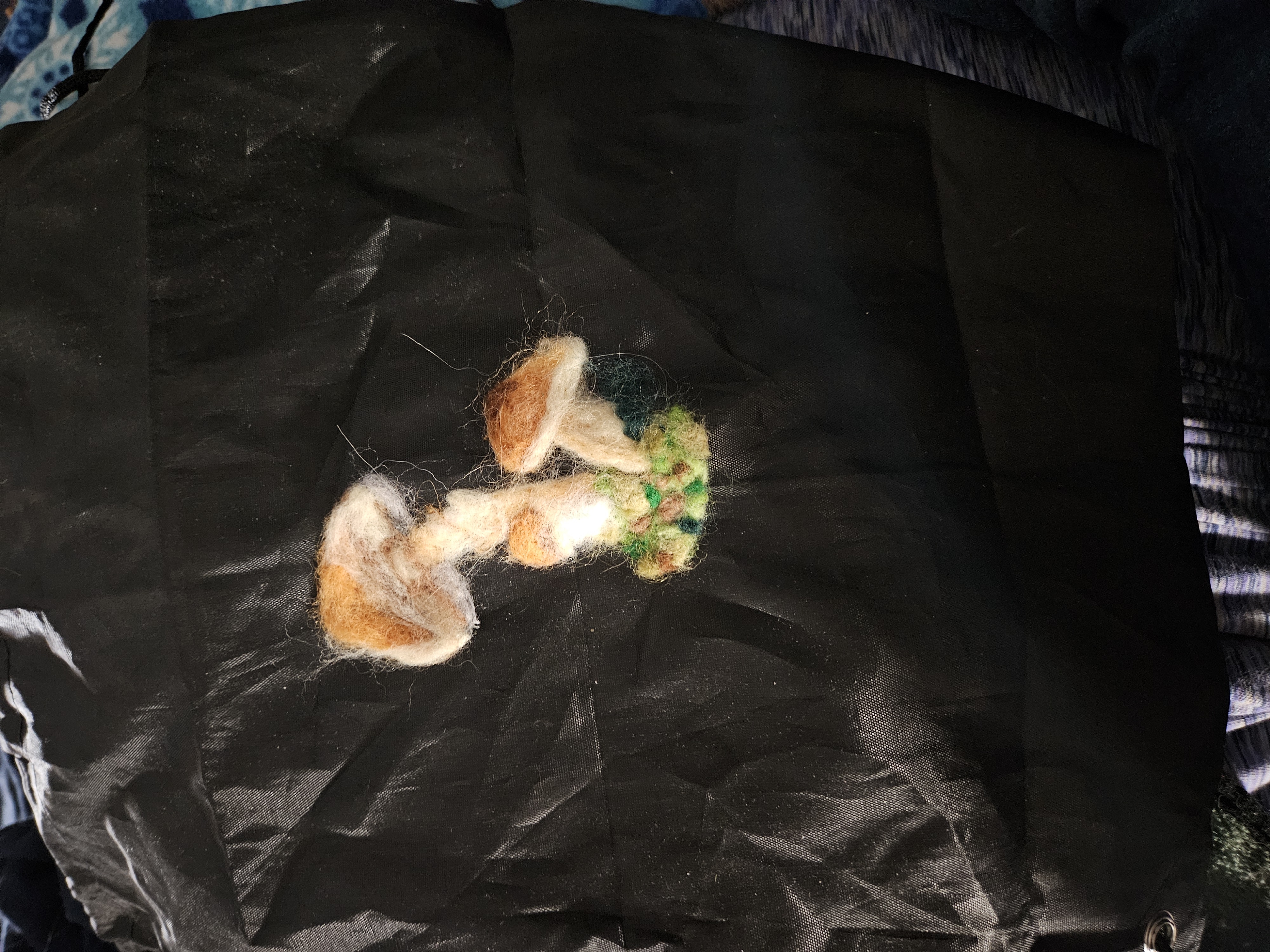 Mushroom vinyl string backpack