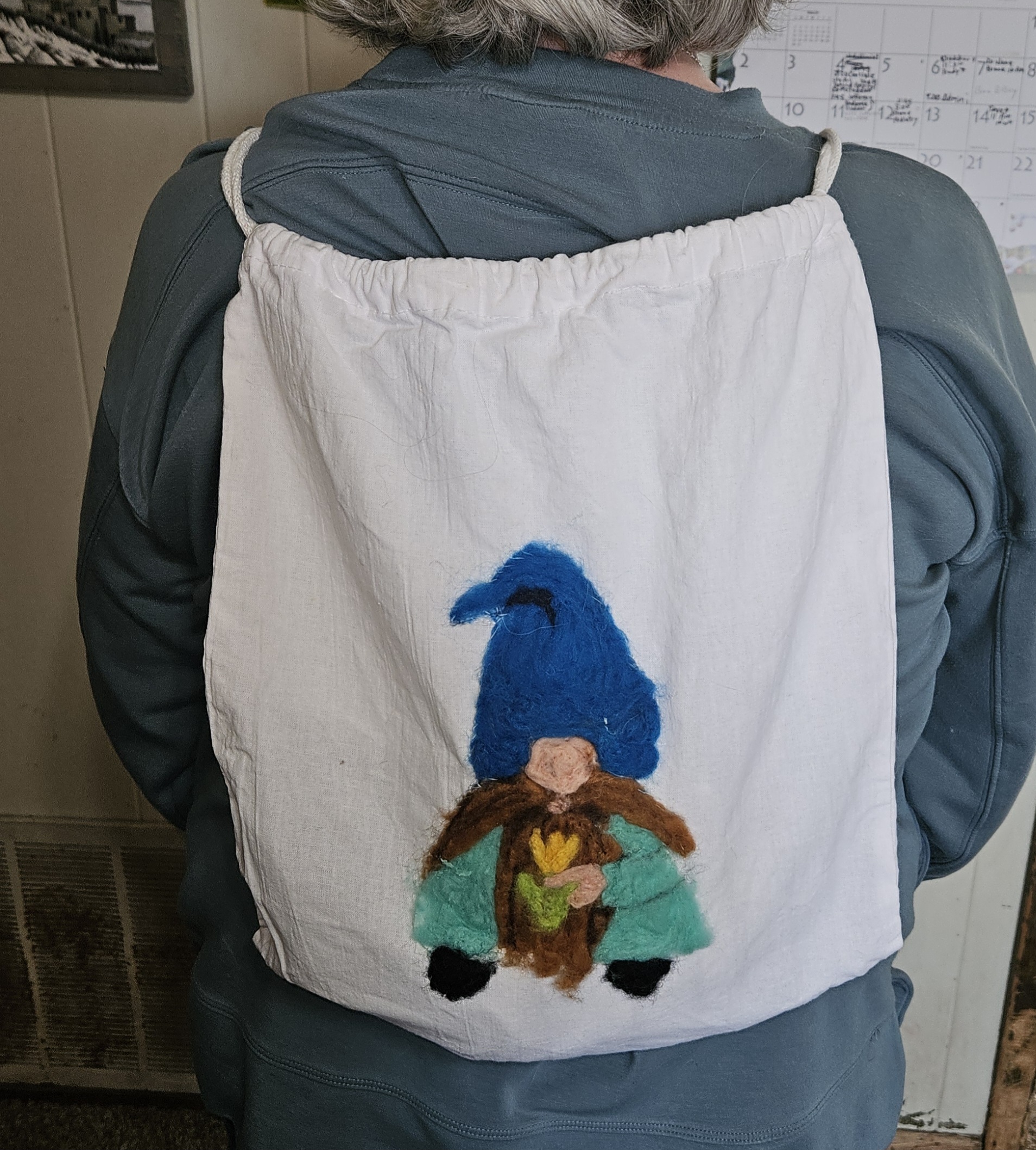 Gnome string canvas backpack 