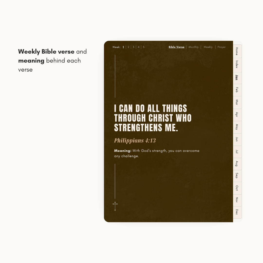 Christ-Focused Digital Planner (Brown)