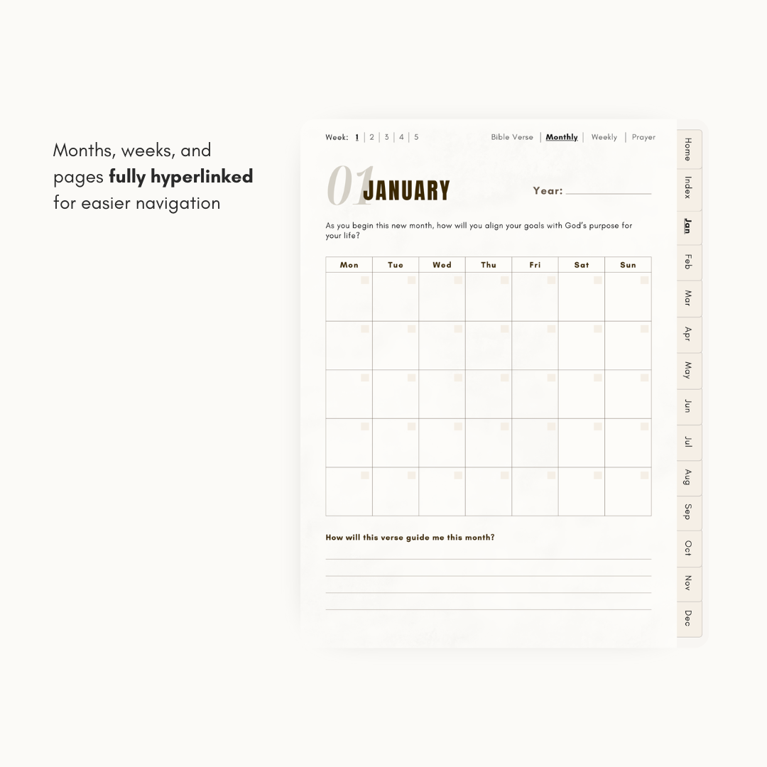 Christ-Focused Digital Planner (Brown)