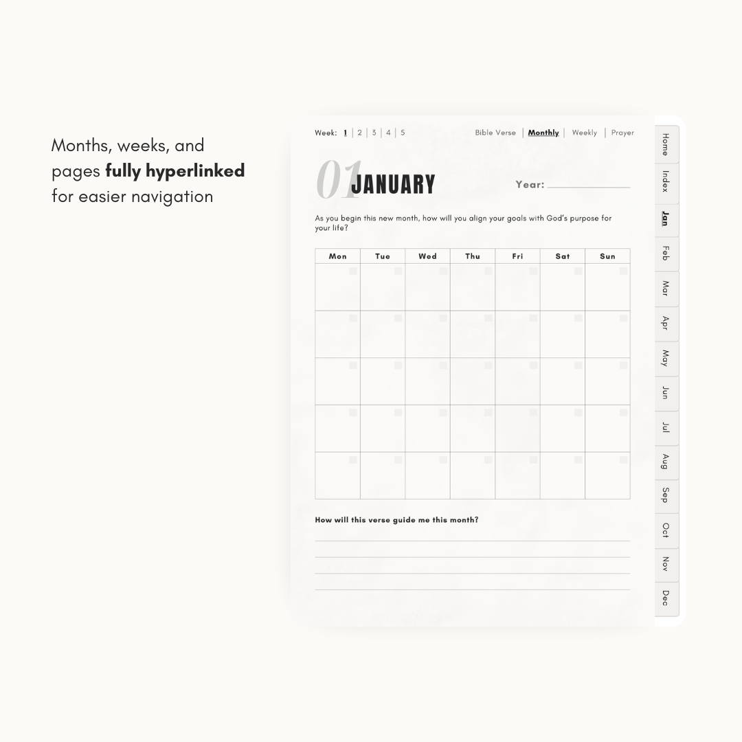 Christ-Focused Digital Planner (Black)