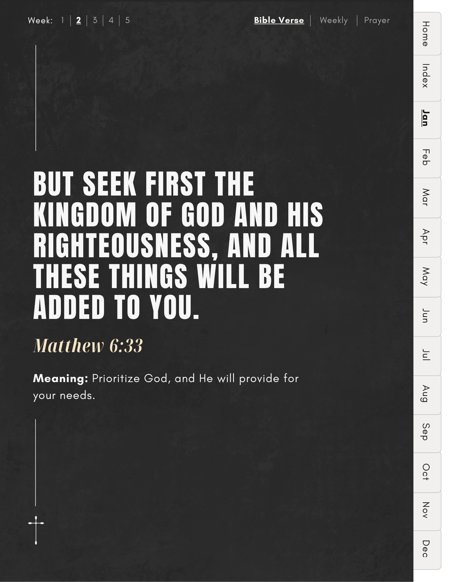Christ-Focused Digital Planner – Free Sample (Black Edition)