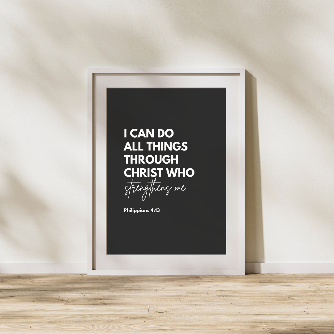 Bible Verse Wall Art Prints: Christian Scripture Quotes (Digital Download)