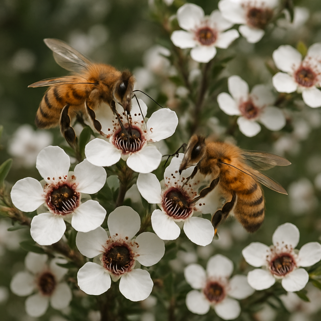 🍃 500 Graines de Manuka Blanc Authentique (Leptospermum scoparium) – Plantez, Protégez les Abeilles et Gagnez ! 🌿