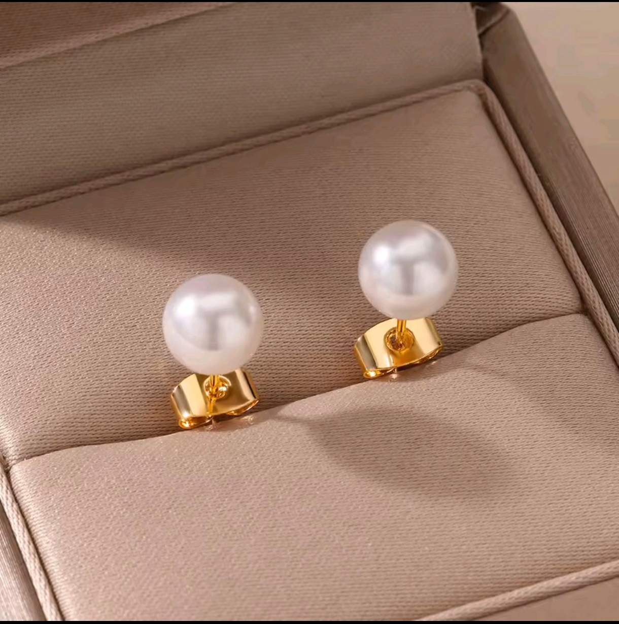 Pendientes de perla elegantes