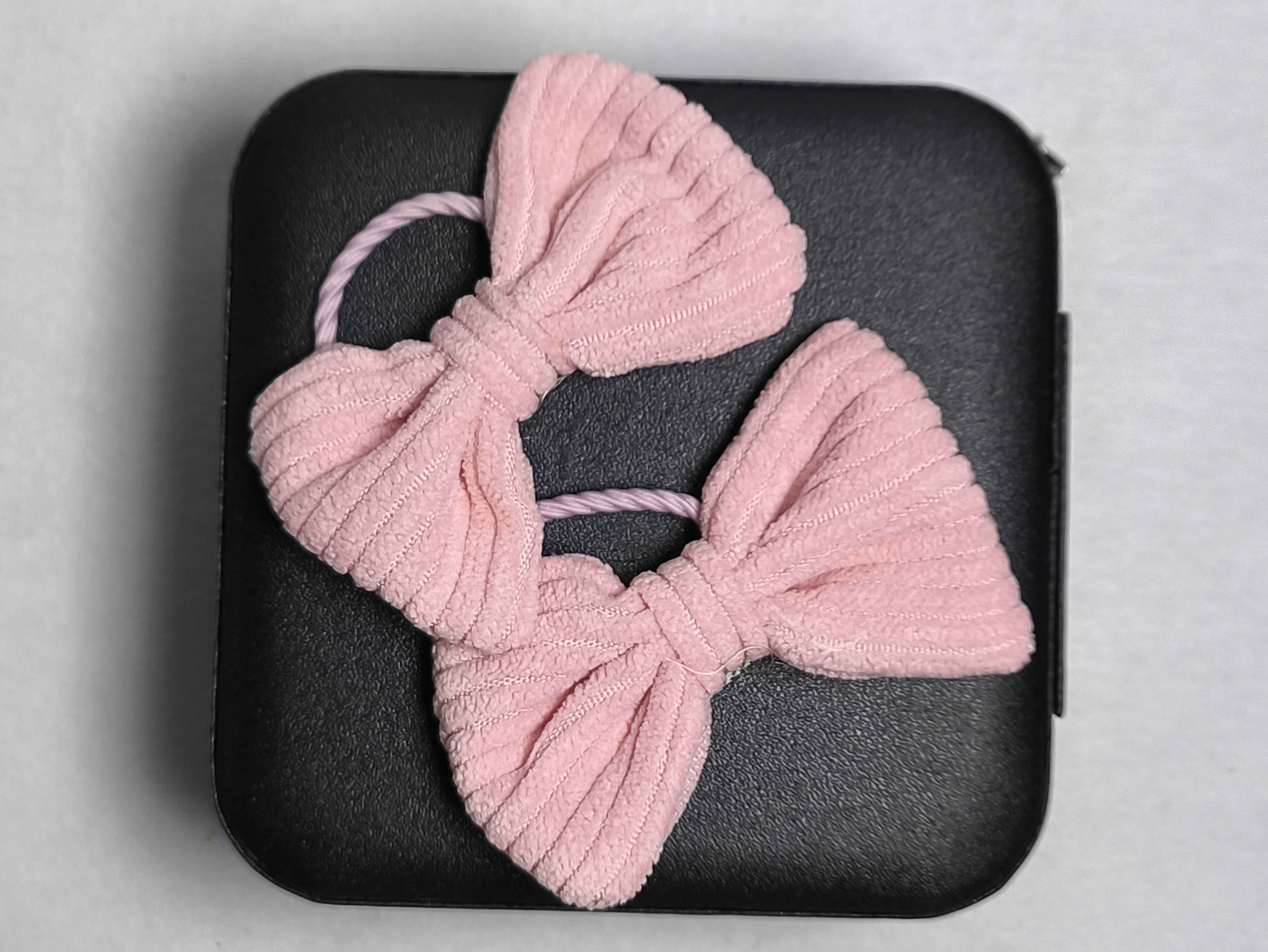 Par de Lazos para el cabello rosa