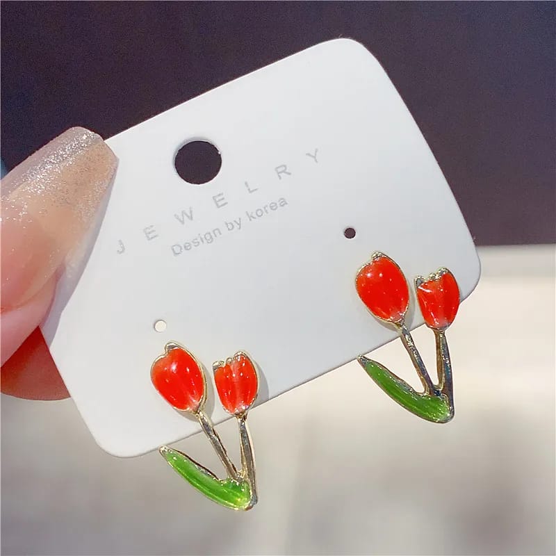 Pendientes de tulipán