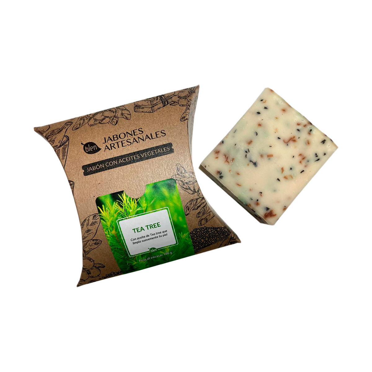 Jabón artesanal de tea tree