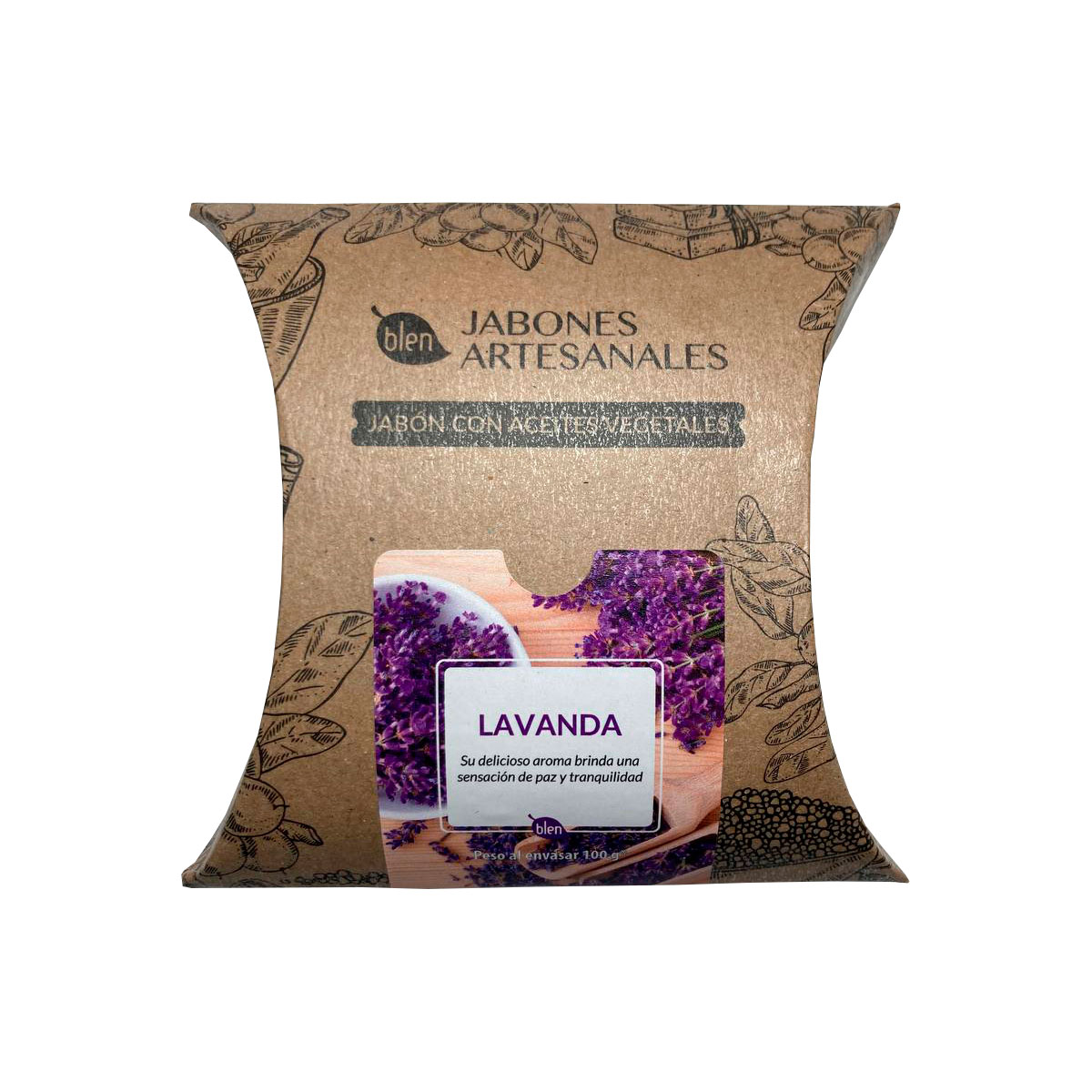 Jabón artesanal de lavanda