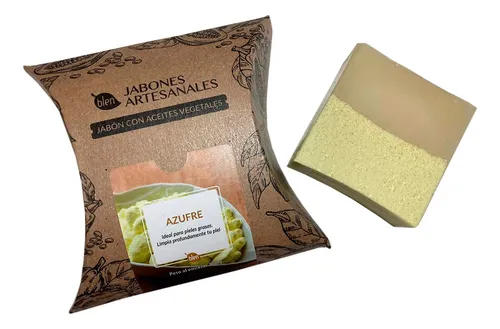 Jabón artesanal de azufre