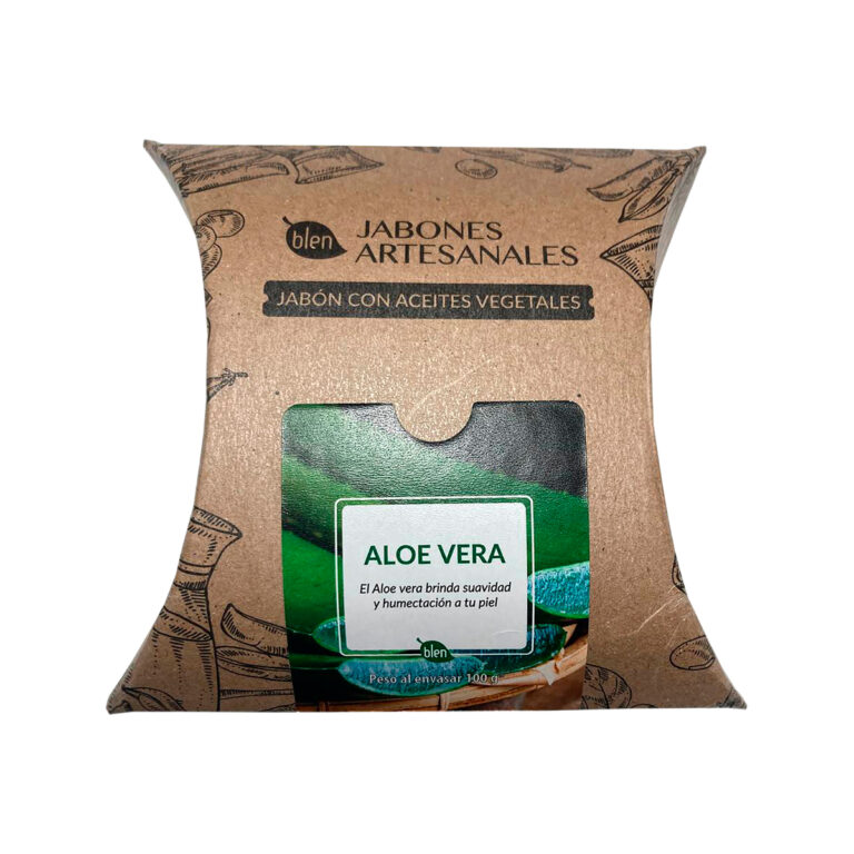 Jabón artesanal de aloe vera