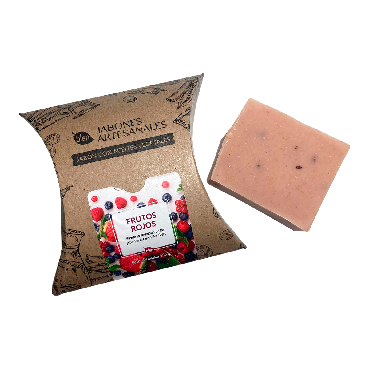 Jabón artesanal frutas rojas