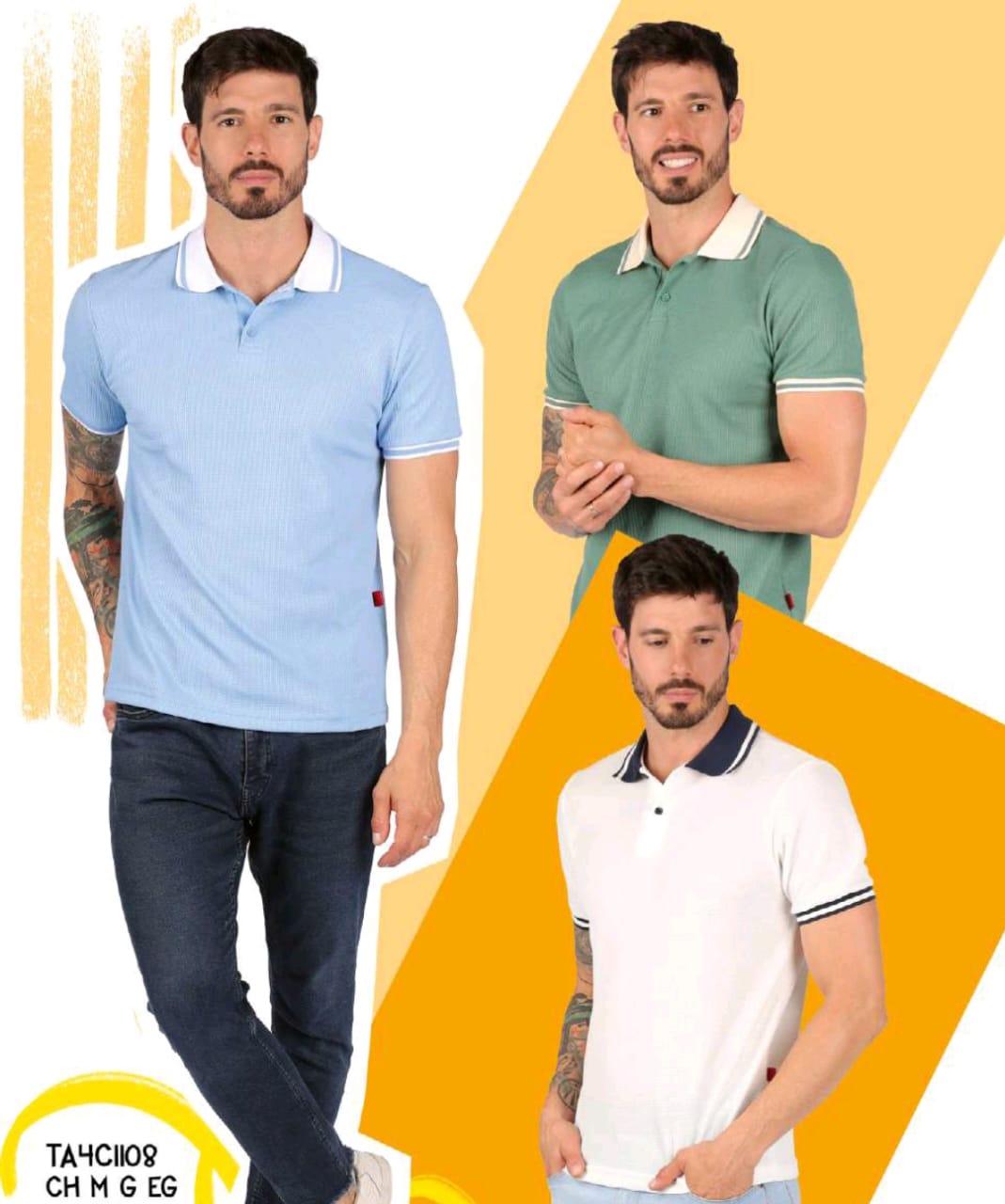 Playeras tipo polo para hombre