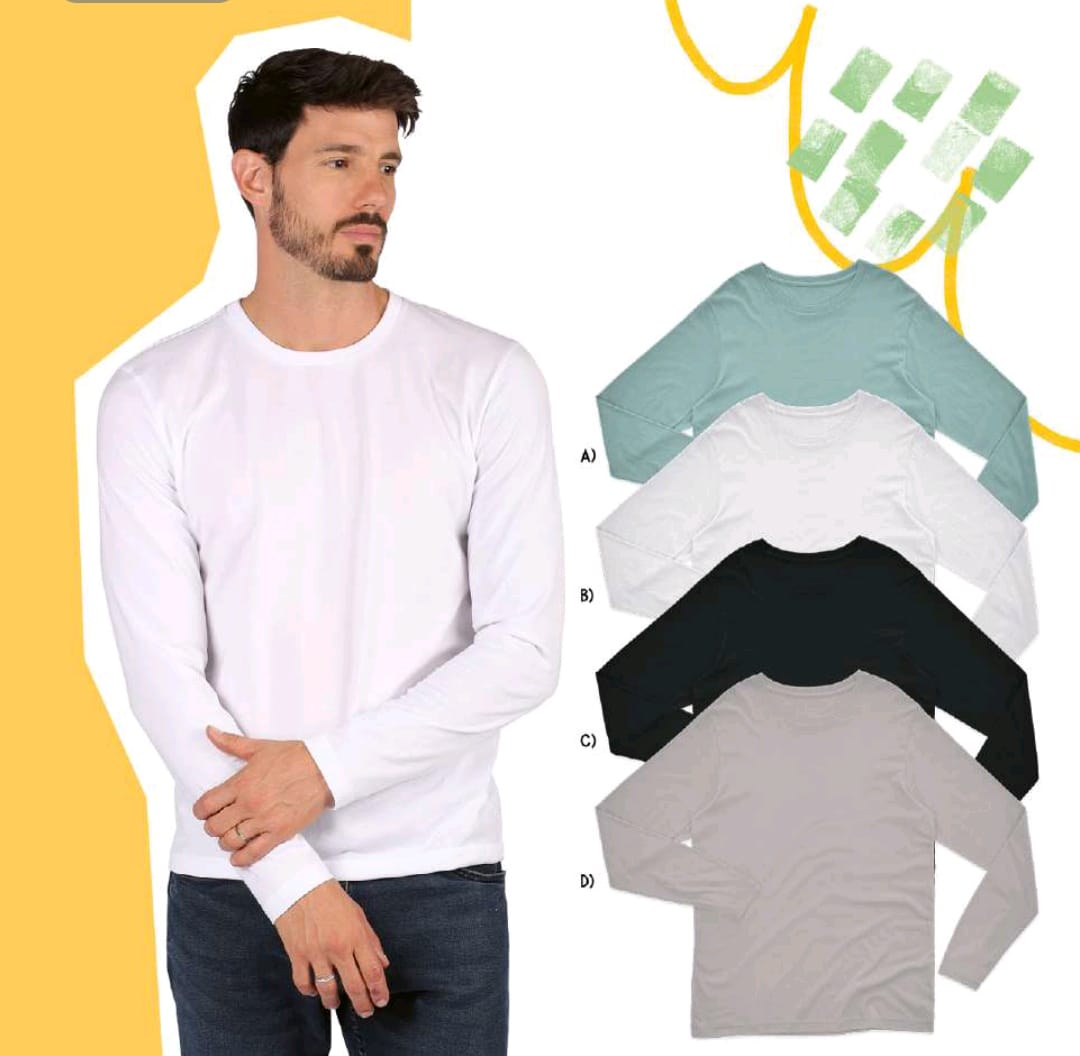 Playera de manga larga para hombre