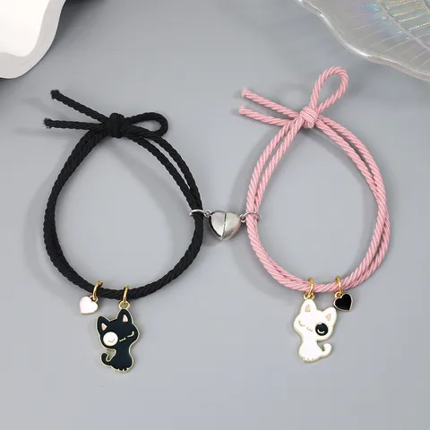 Pulseras de amistad con gatito