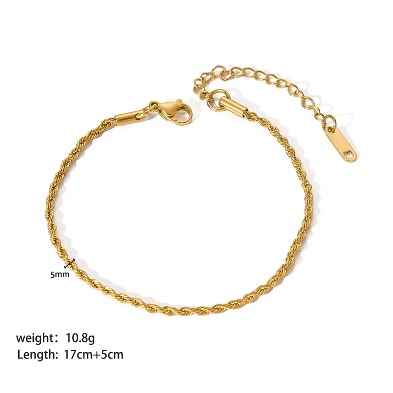 Pulsera de oro trenzada