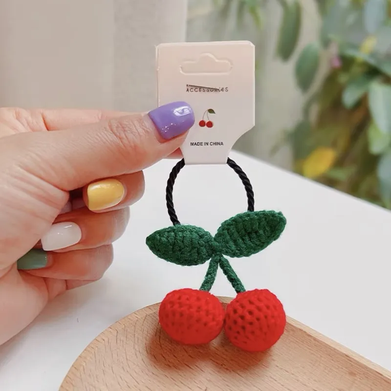 Coletero cereza tejido