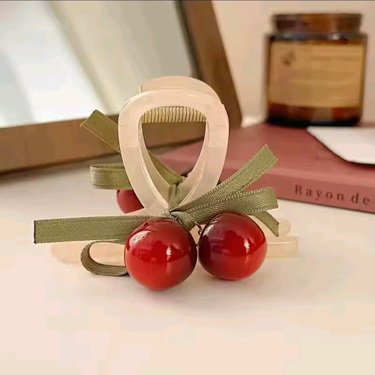 Accesorio para el cabello con cerezas
