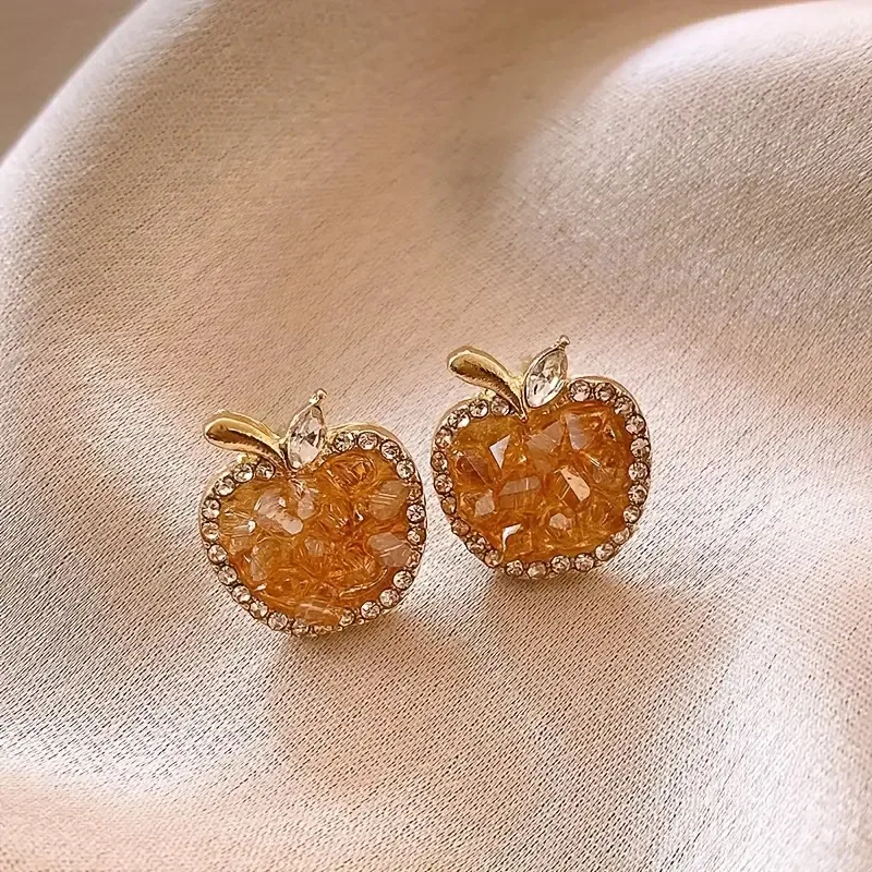 Pendientes en forma de manzana