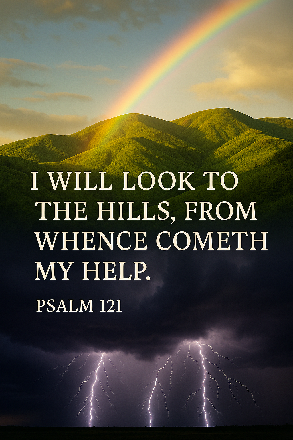 Inspirational Psalm 121 Image